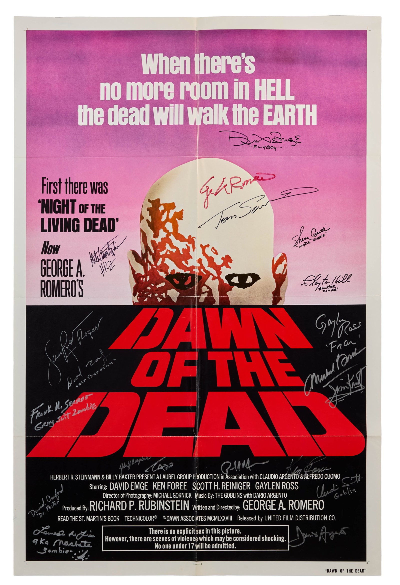 Dawn of the Dead | Cast and Crew Signed Poster (1 of 10)