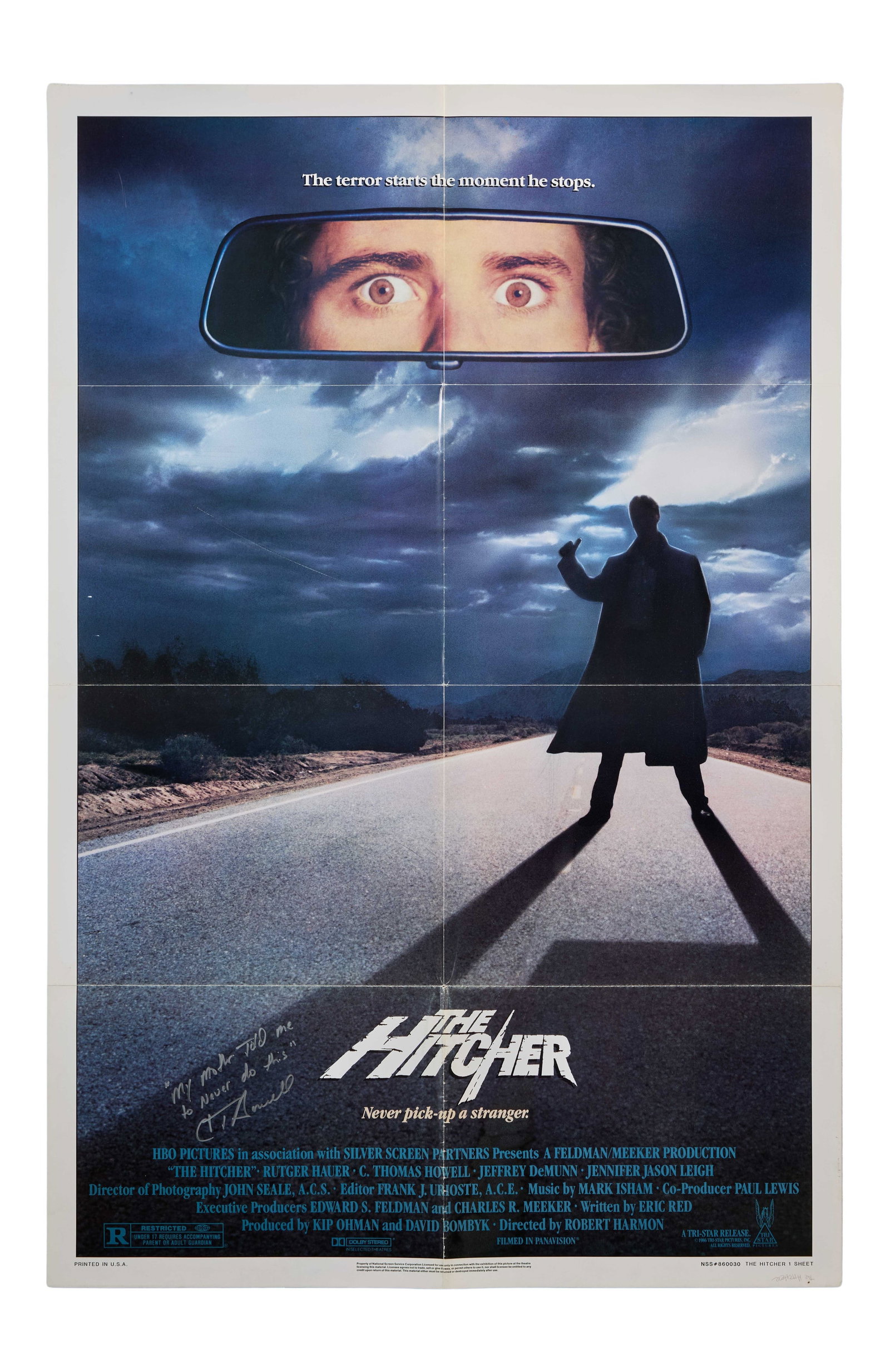 The Hitcher | C. Thomas Howell Signed Poster (1 of 3)