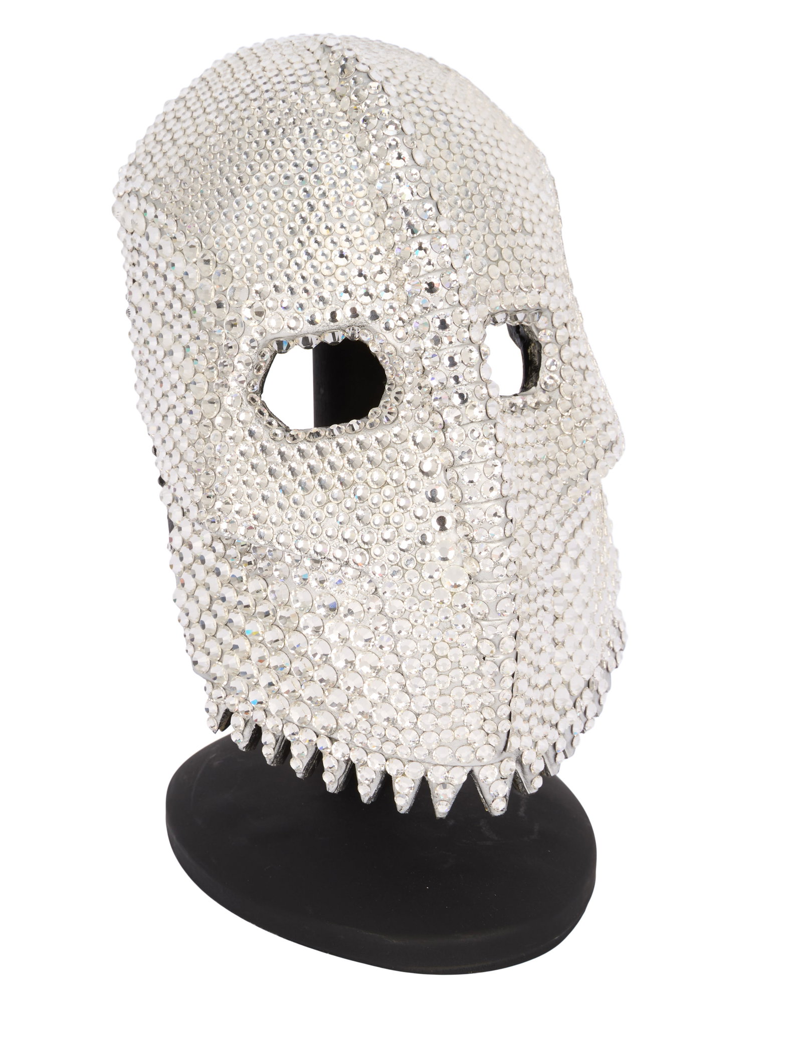 Immortals | King Hyperion (Mickey Rourke) Hero Mask: An original mask from the production of Immortals (Relativity Media, 2011) worn by Mickey Rourke as King Hyperion. Together with a stand to display the mask. One of only two made for the film, the