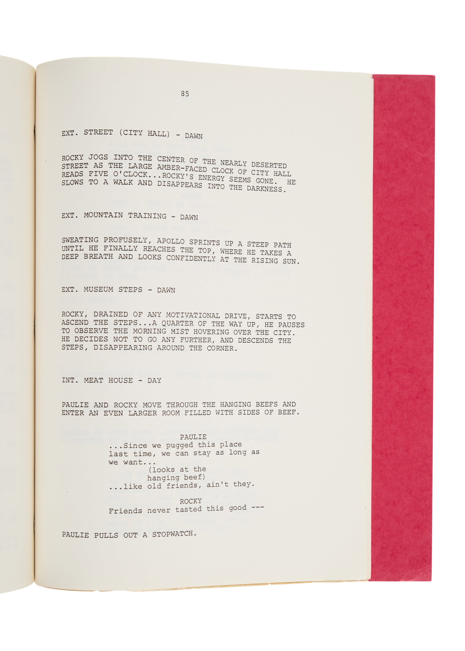 Rocky II | Production Script - 3