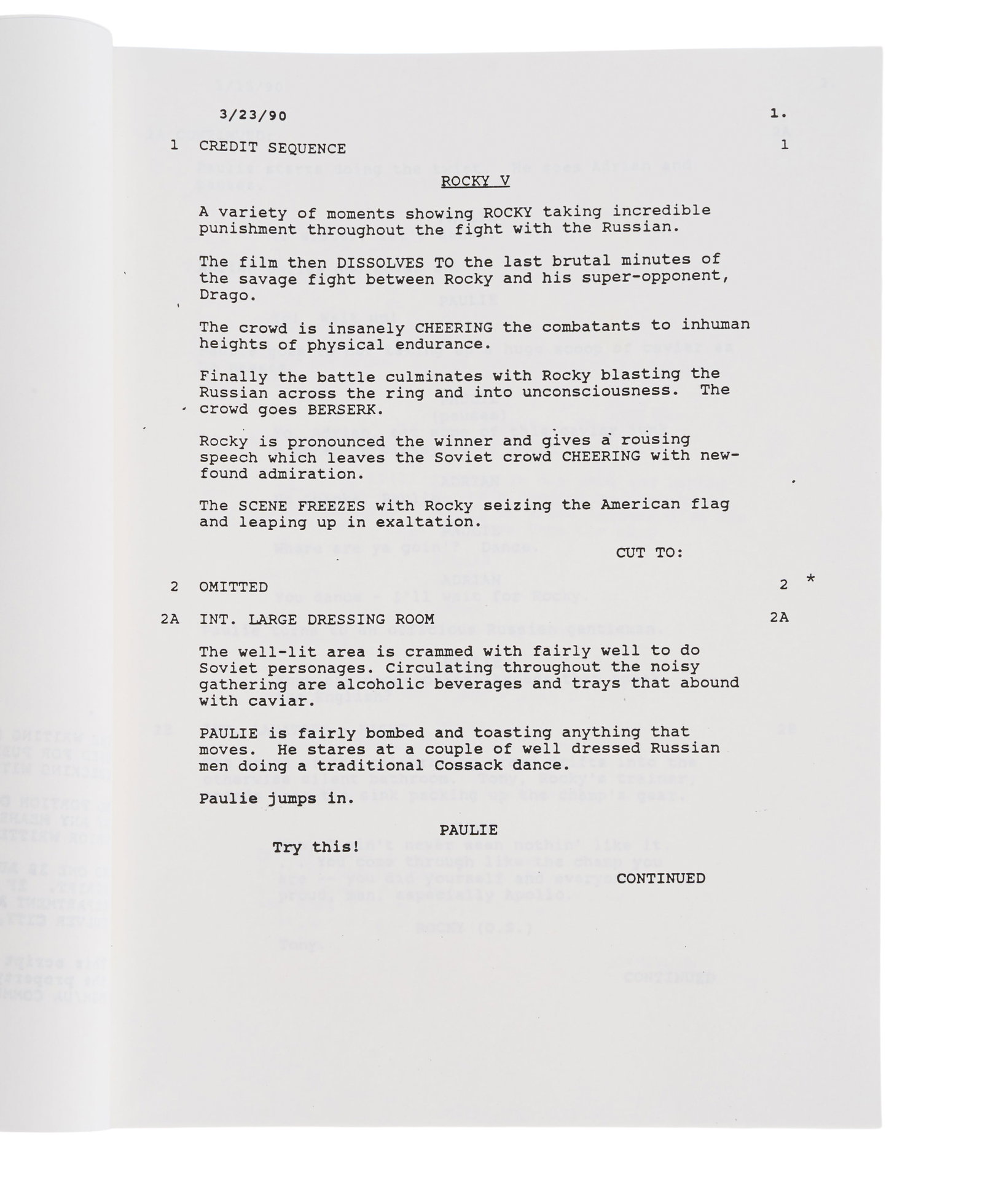 Rocky V | Production Script - 4