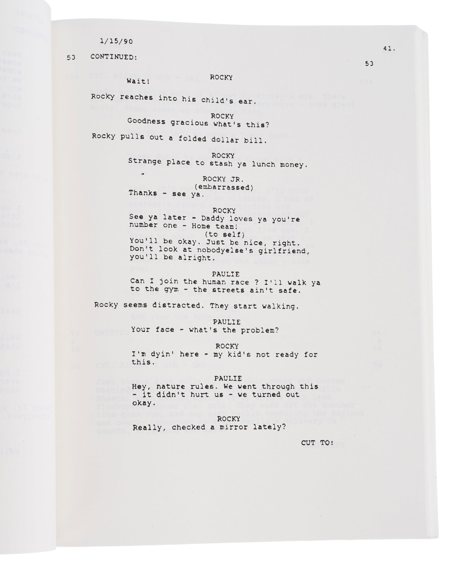 Rocky V | Production Script - 5