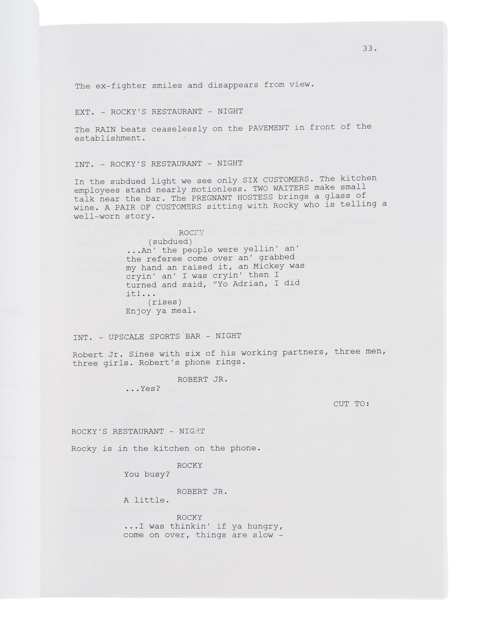 Rocky Balboa | Production Script - 3