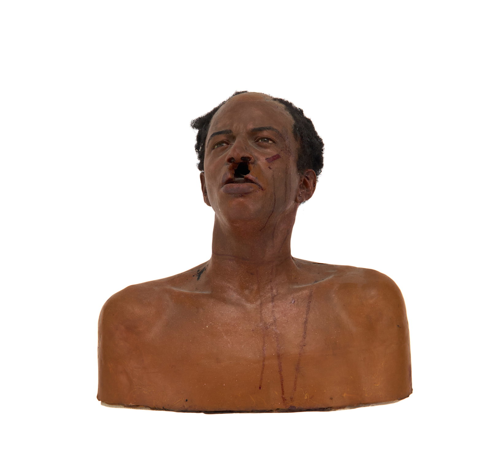 Pulp Fiction | Screen-Used SFX "Shot" Head of Marvin (Phil LaMarr): The screen-used special effects head of Marvin (Phil LaMarr) from Quentin Tarantino's seminal film Pulp Fiction (Miramax, 1994). The piece is comprised of a fiberglass interior with a silicone