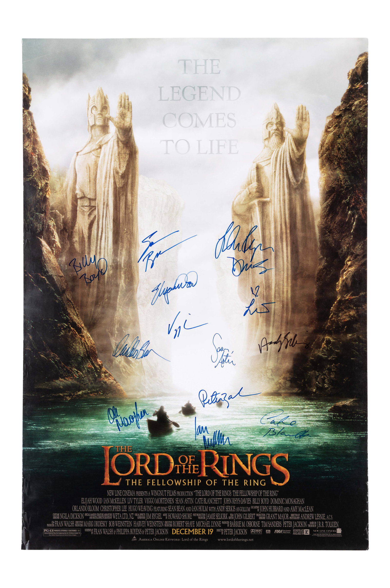 The Lord of the Rings: The Fellowship of the Ring | Cast-Signed Poster  (1 of 1)