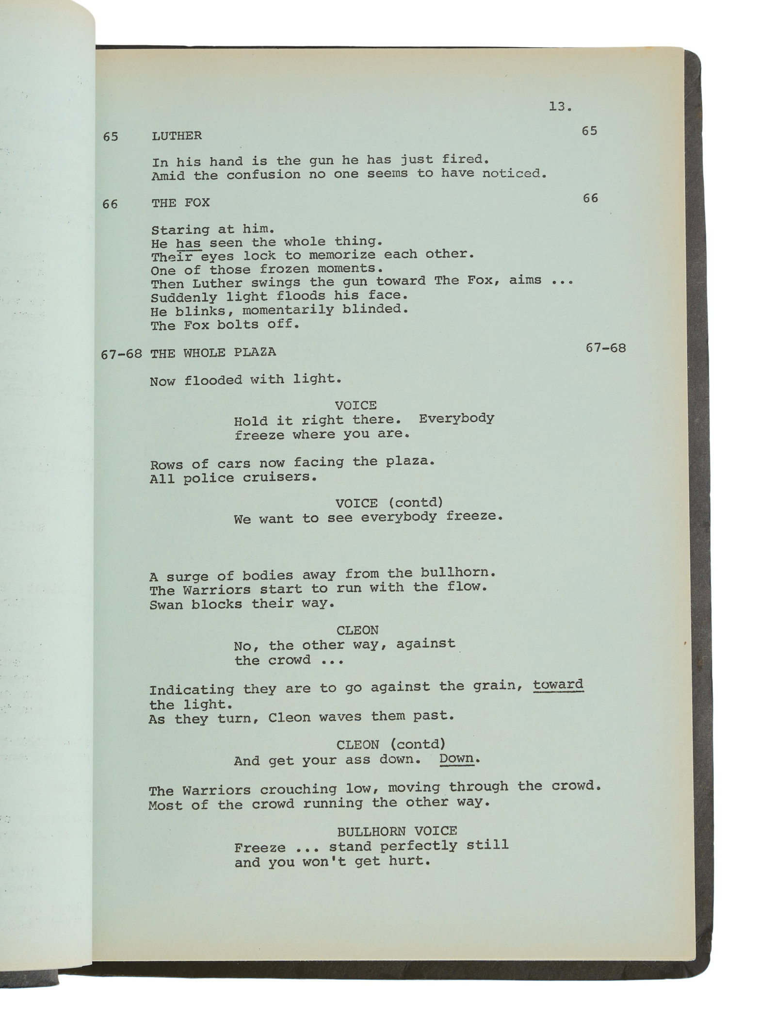 The Warriors | Production Script - 3