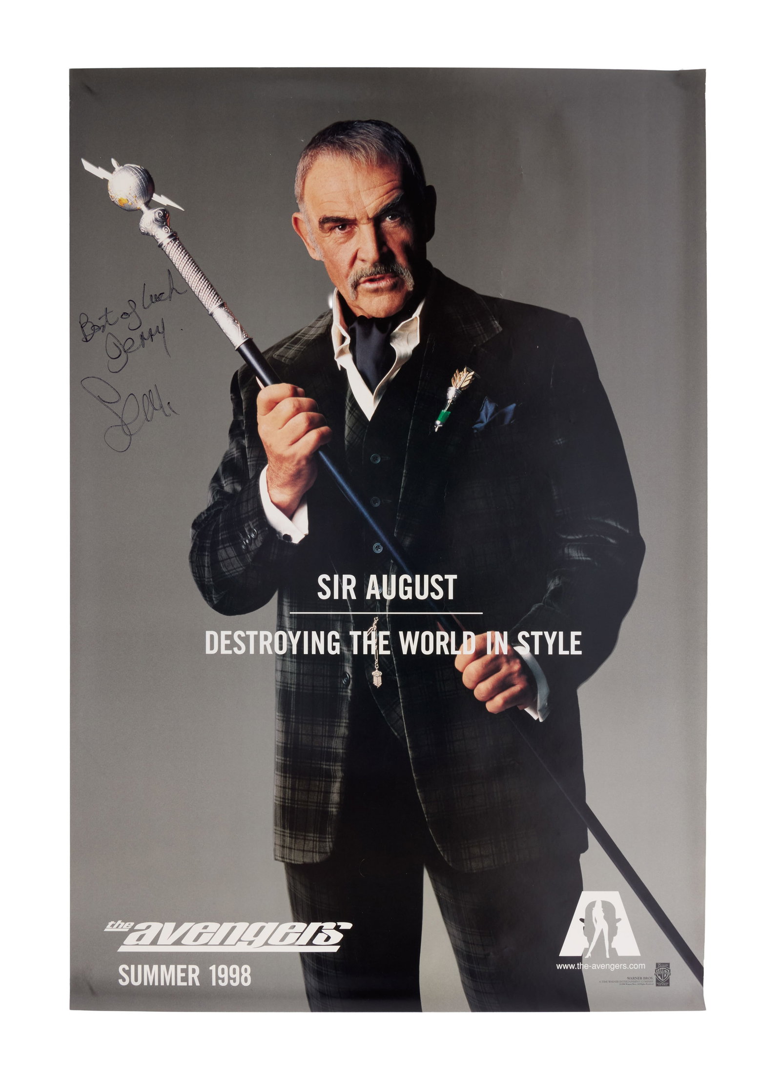 The Avengers | Sean Connery Signed Poster (1 of 3)