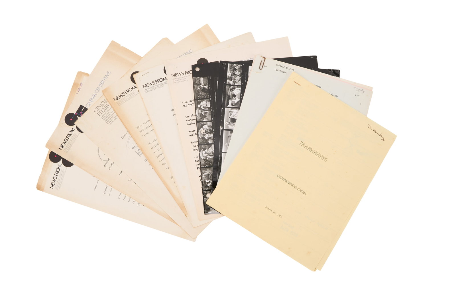 Steve McQueen | Rare Production Script for "Le Mans" - 3