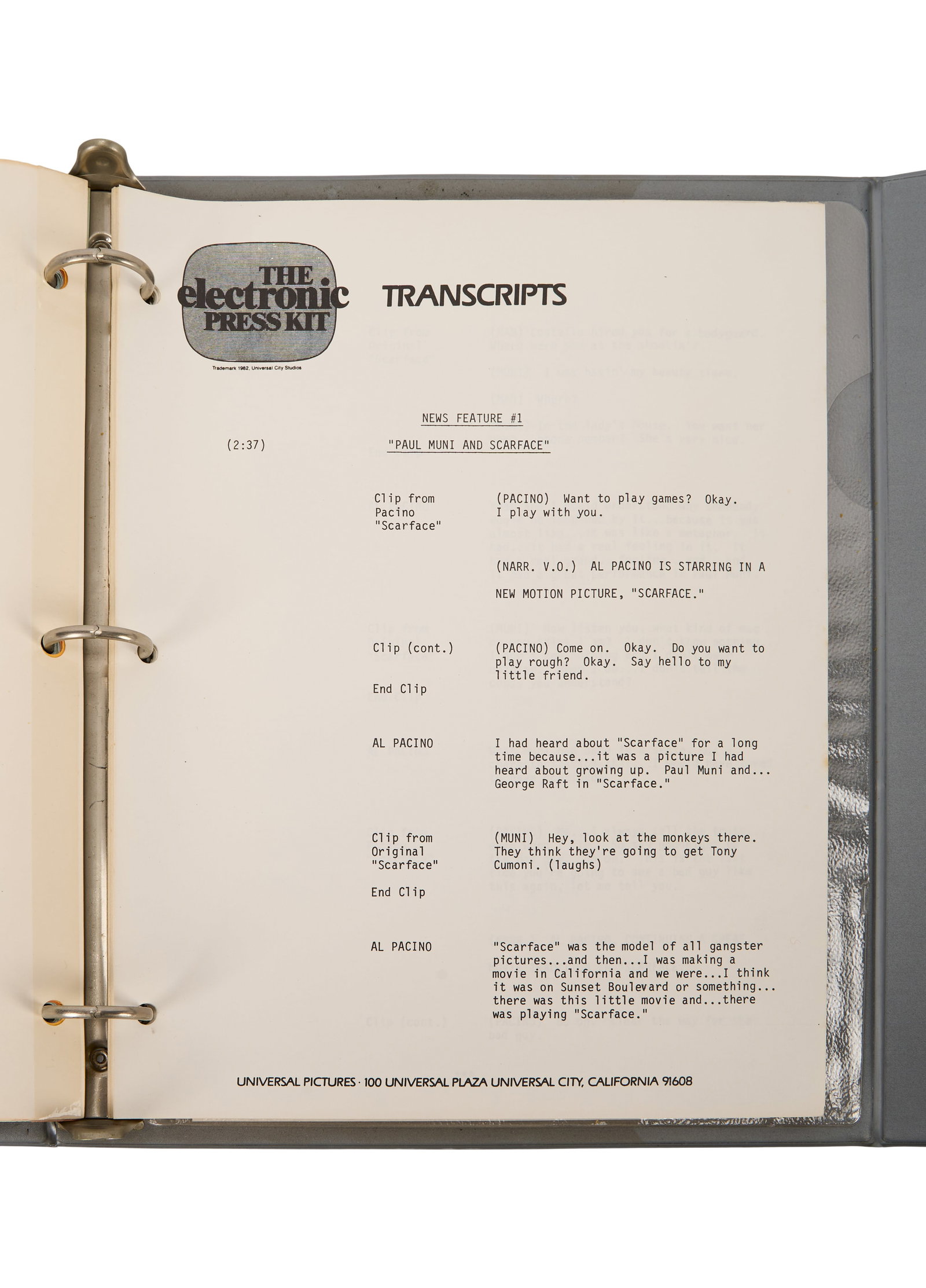 Scarface | Electronic Press Kit - 7
