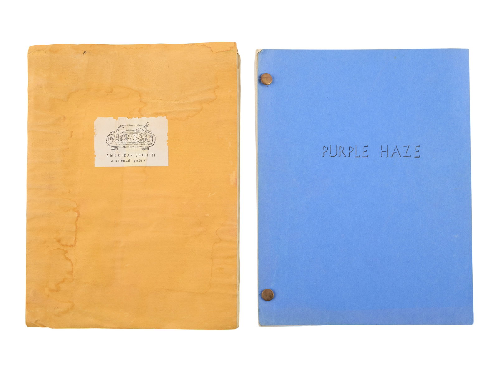 American Graffiti | Production Script with "Purple Haze" Script (1 of 4)