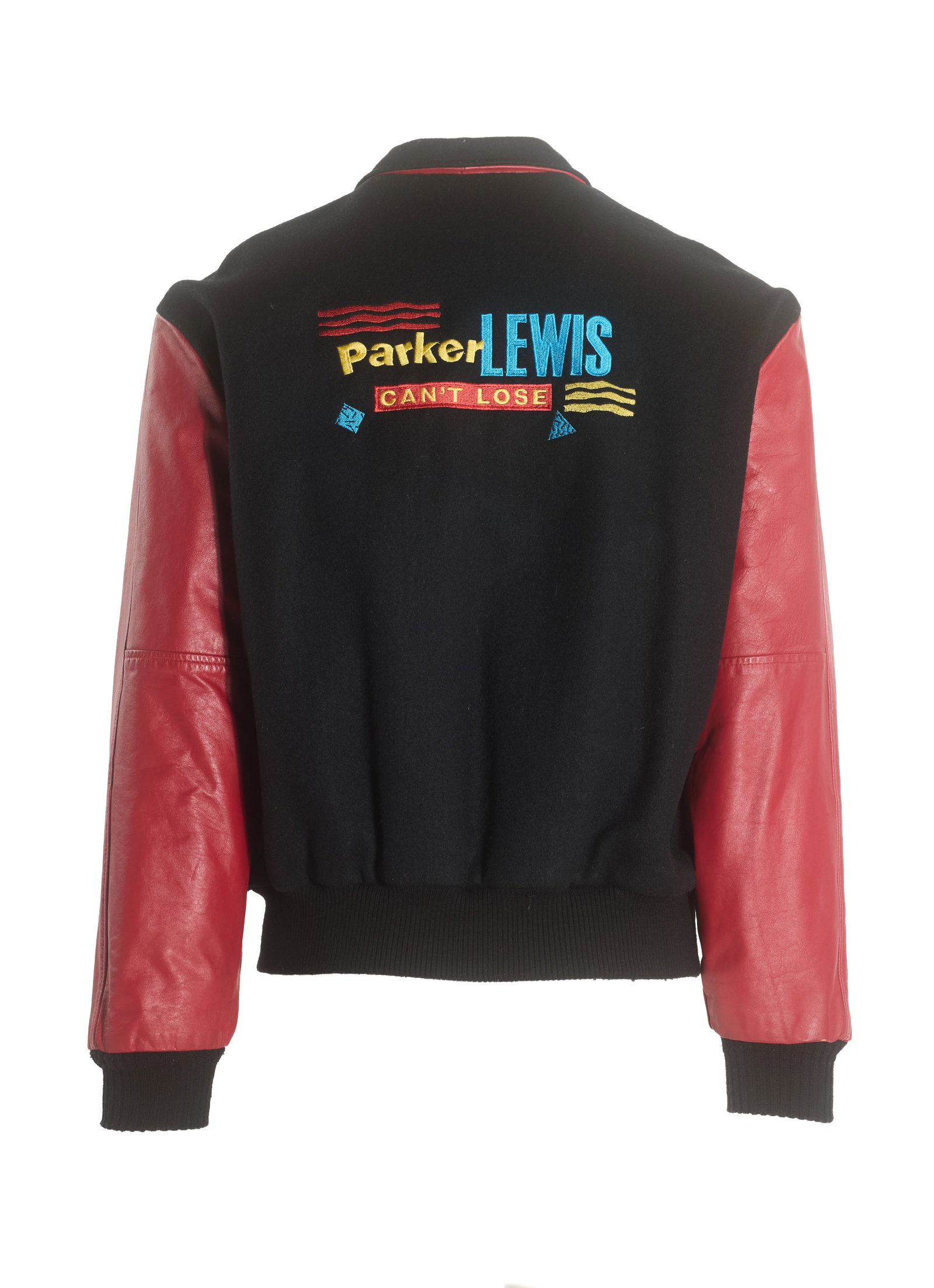 Parker Lewis Can't Lose | Cast and Crew Jacket: A cast and crew jacket from the production of the second season of the teen sitcom Parker Lewis Can't Loose (Fox, 1990 - 1993). The jacket features the show's title embroidered on the verso, as well