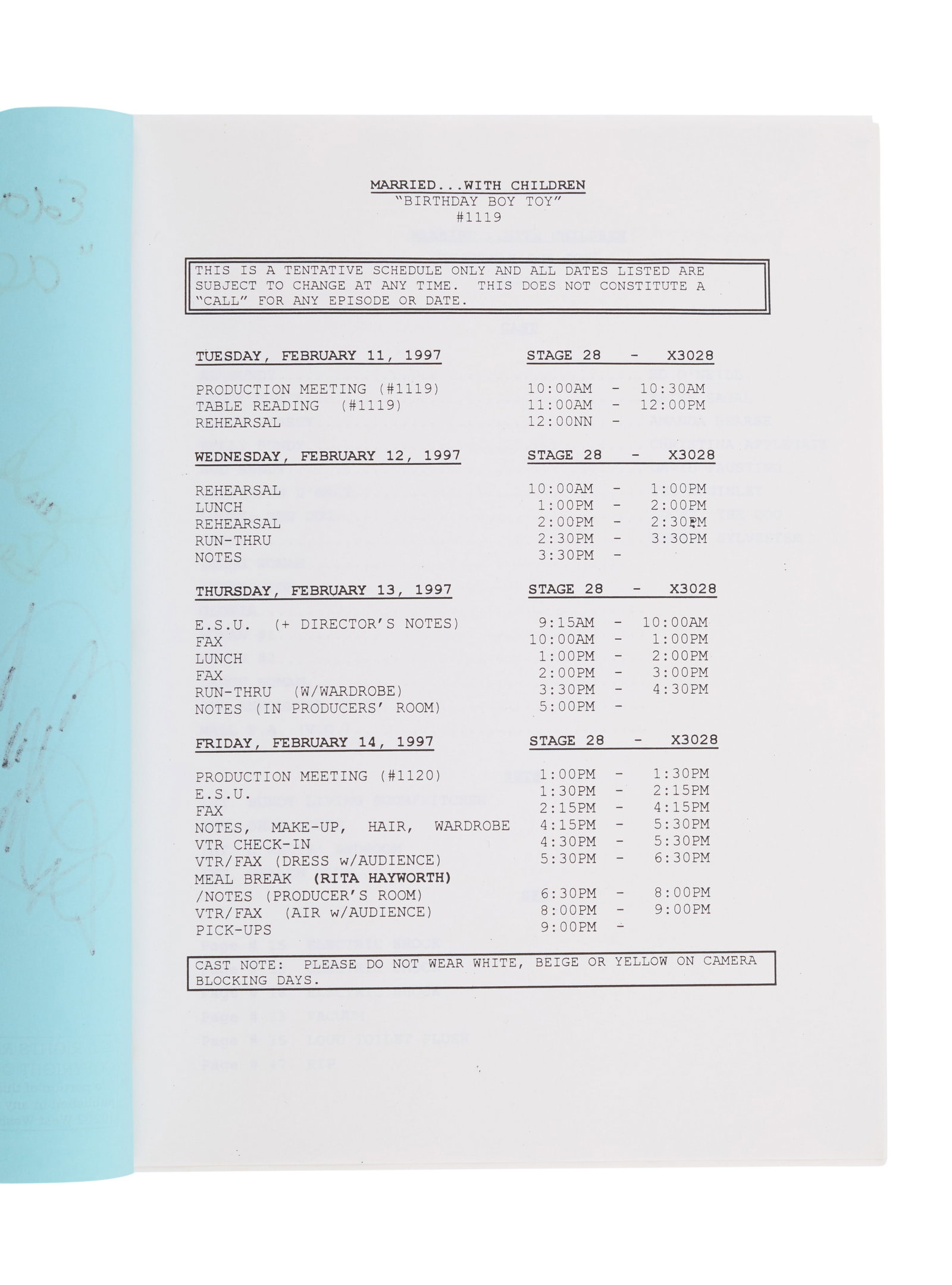 Married... with Children | Cast-Signed Script - 2