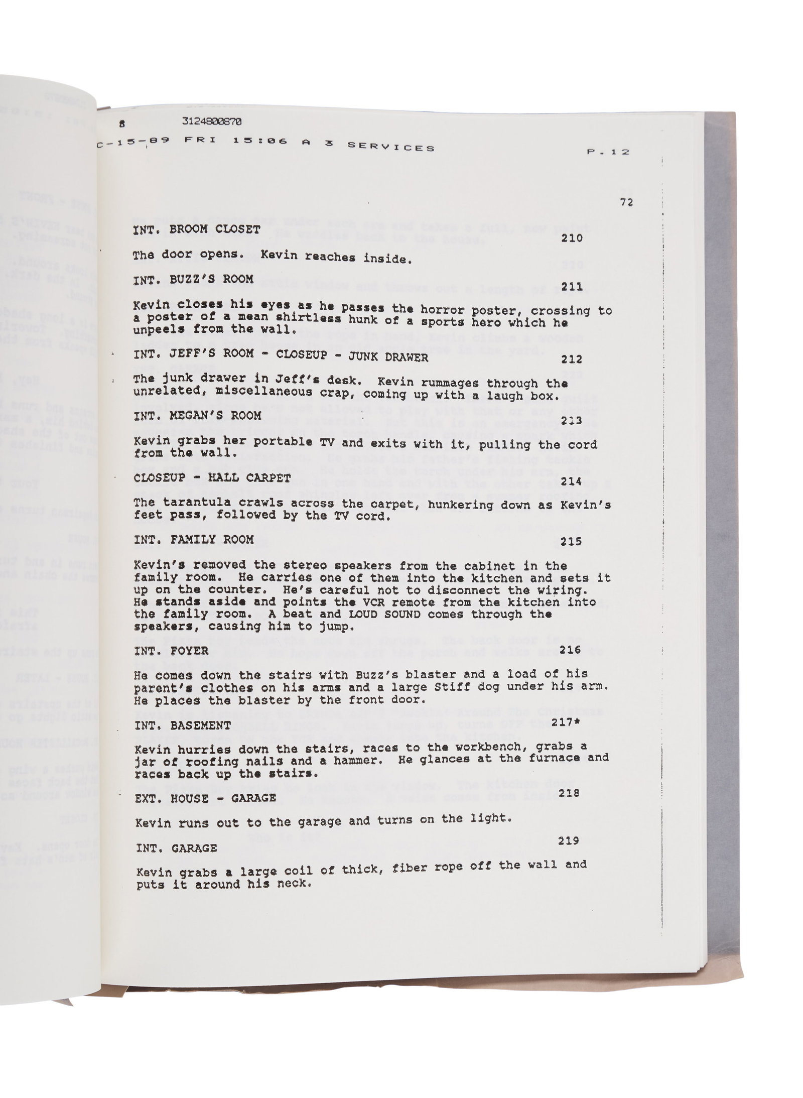 Home Alone | Production Script - 3