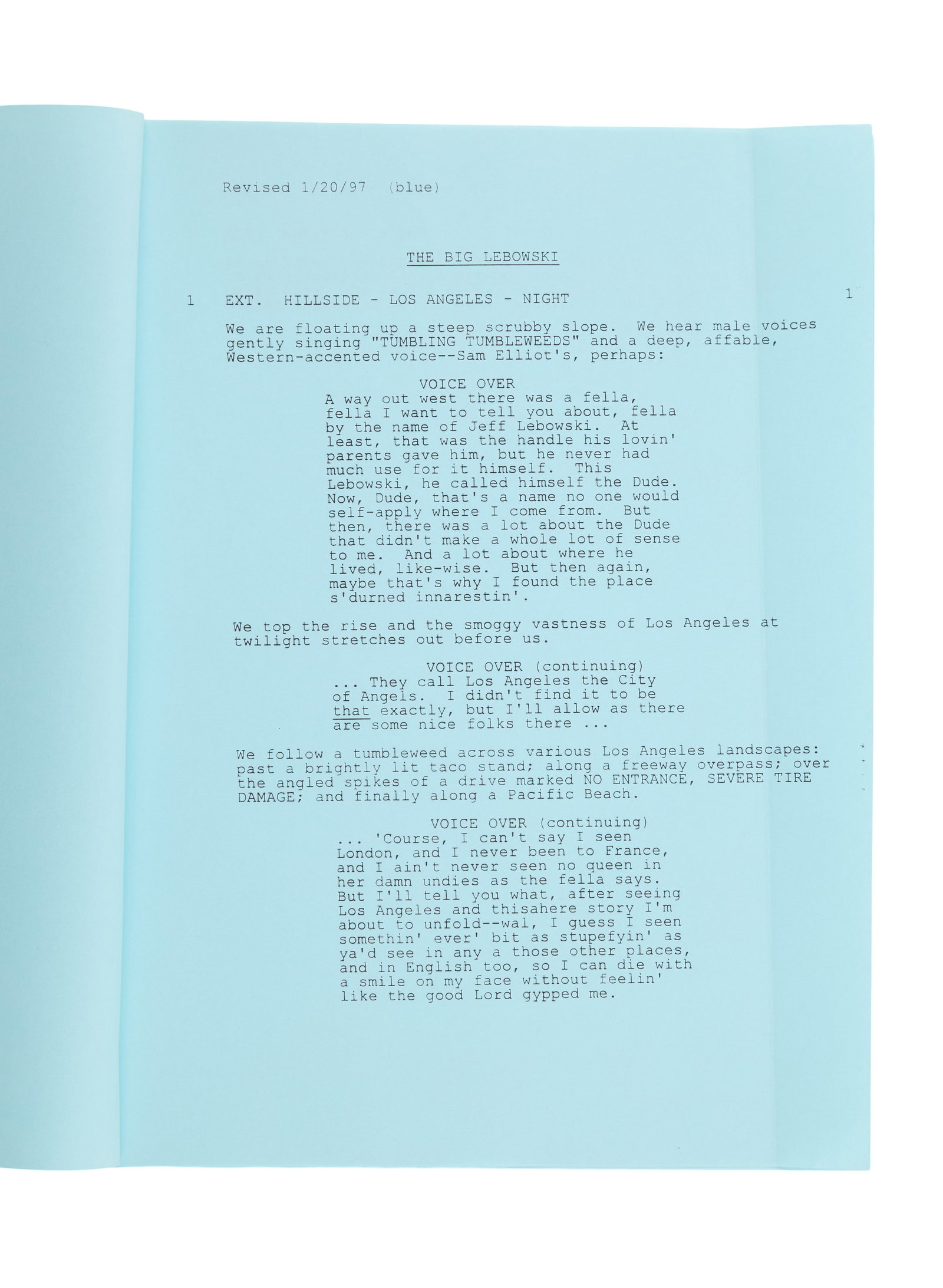 The Big Lebowski | Production Script - 3