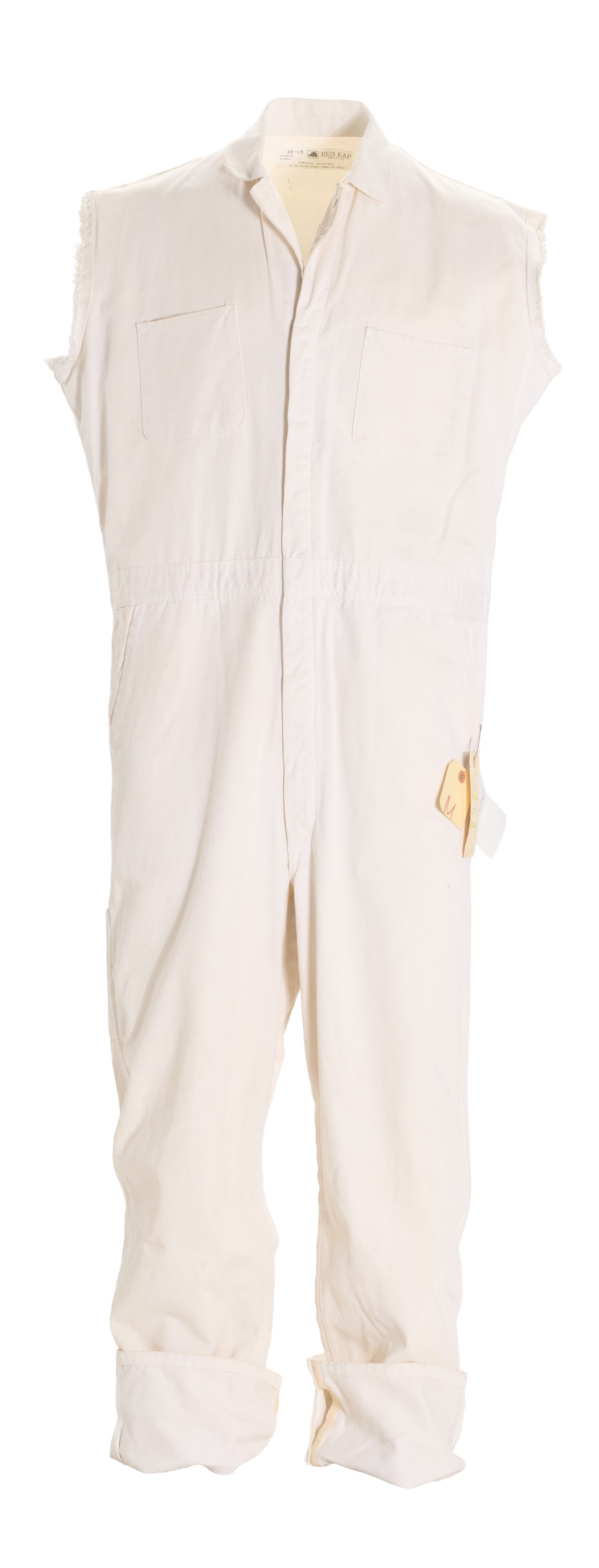 The Big Lebowski | The Dude's White Coveralls, Signed: The white coveralls worn by Jeffrey "The Dude" Lebowski (Jeff Bridges) in the iconic "Gutterball" dream sequence in the Coen Brothers' cult comedy classic, The Big Lebowski (Working Title Films, 1998)