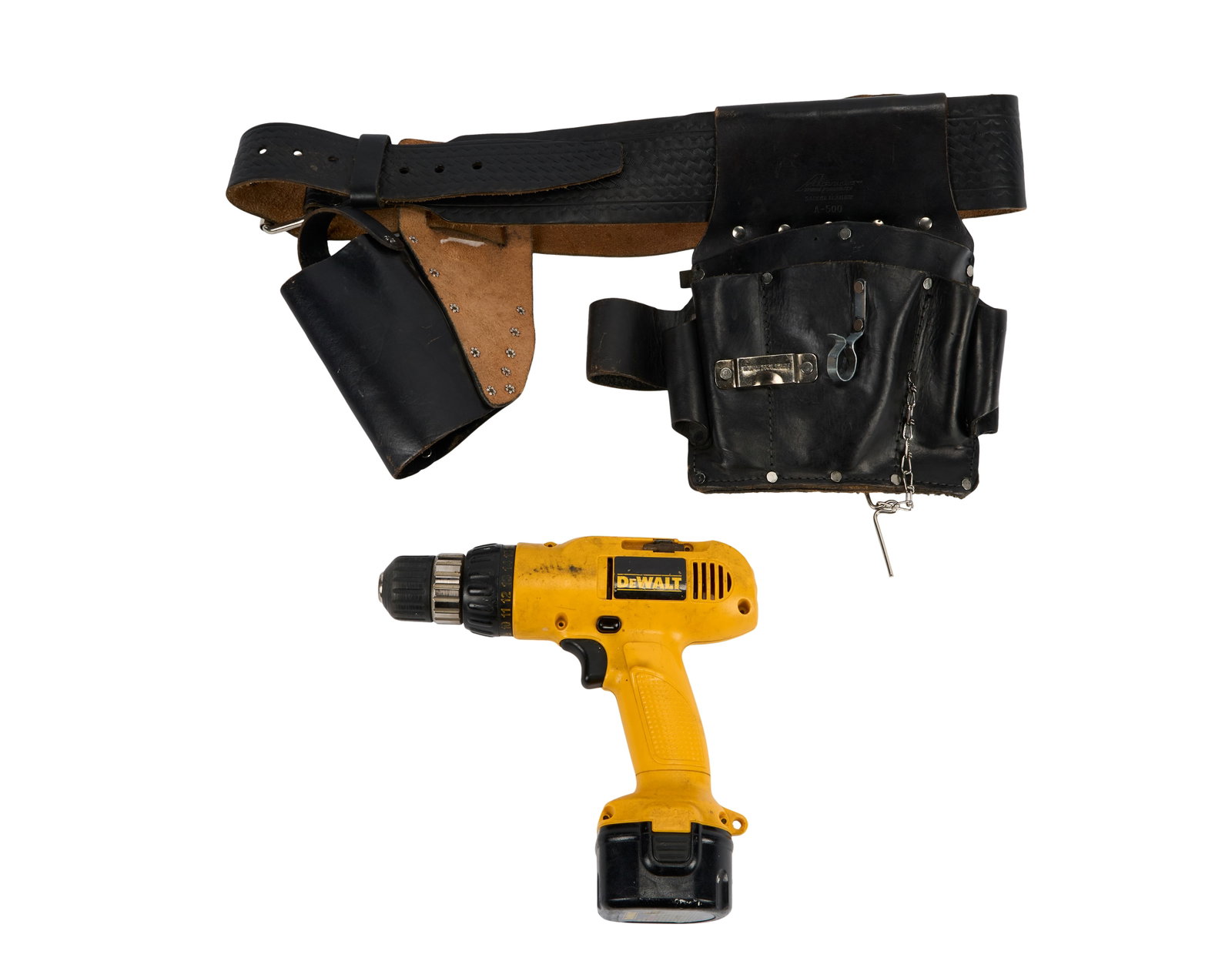 The Big Lebowski | Gutterball Sequence Tool Belt and Drill: The leather tool belt worn by Jeffrey "The Dude" Lebowski (Jeff Bridges) in the iconic "Gutterball" dream sequence in the Coen Brothers' cult comedy classic, The Big Lebowski (Working Title Films, 199