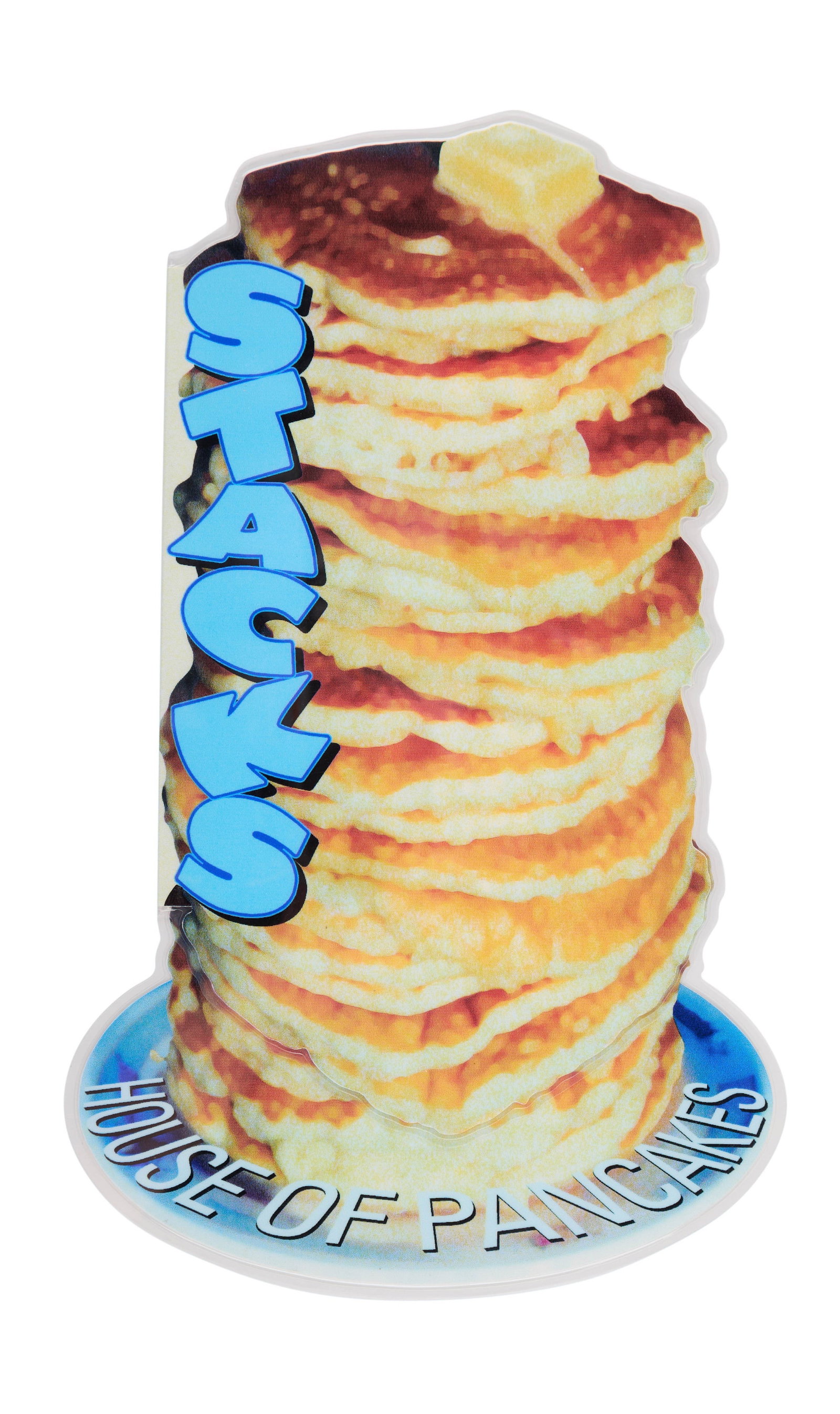 The Big Lebowski | Stacks House of Pancakes Menu: A production-made prop used on the set of The Big Lebowski (Working Title Films, 1998), a laminated menu for the diner where the would-be villainous nihilists order pancakes. Printed in the shape of