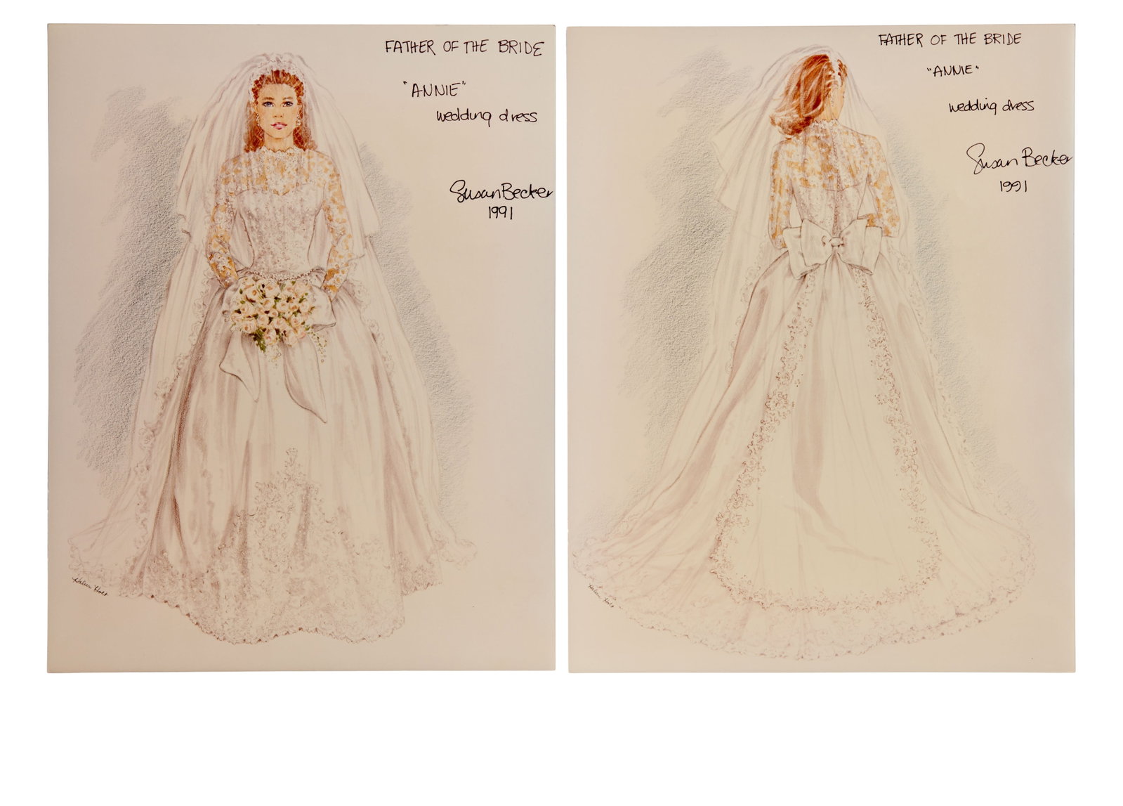 Father of Bride (1991) | Wedding Dress Costume Fitting Photos and Costume Designs (1 of 8)
