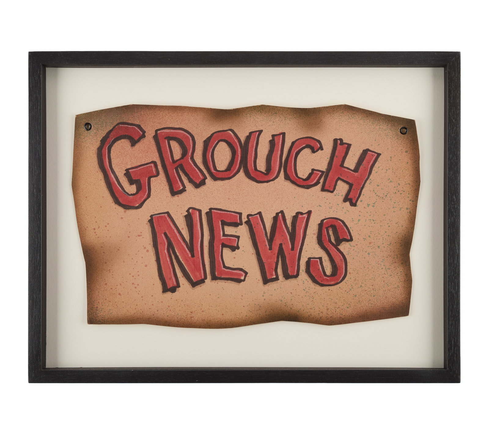 Sesame Street | Screen-Matched "Grouch News" Sign (1 of 4)