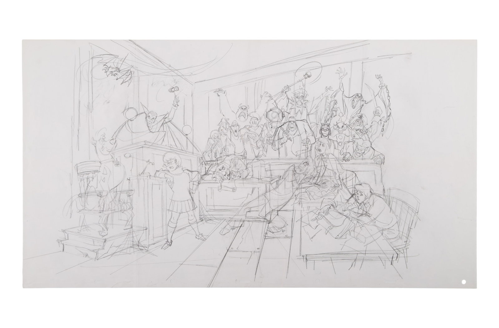 Scooby-Doo | Three Original Pencil Drawings by Iwao Takamoto (1 of 3)