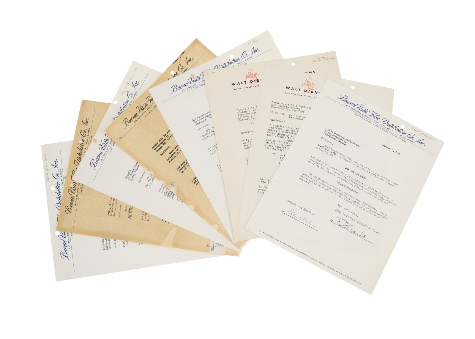 Walt Disney Productions | 1955 - 1957 Internal Distribution Archive (1 of 4)
