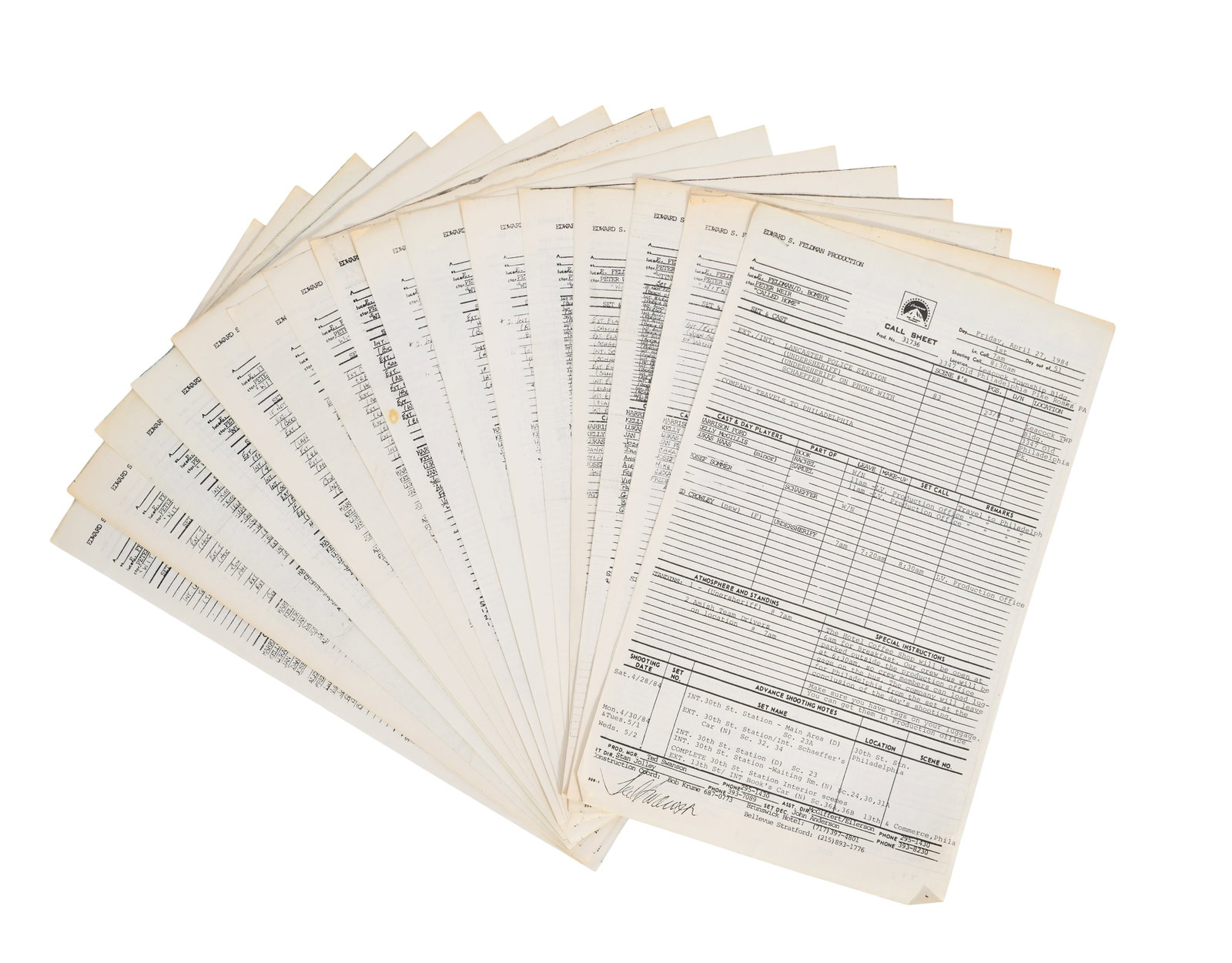 Witness | Production Script and Documents - 2
