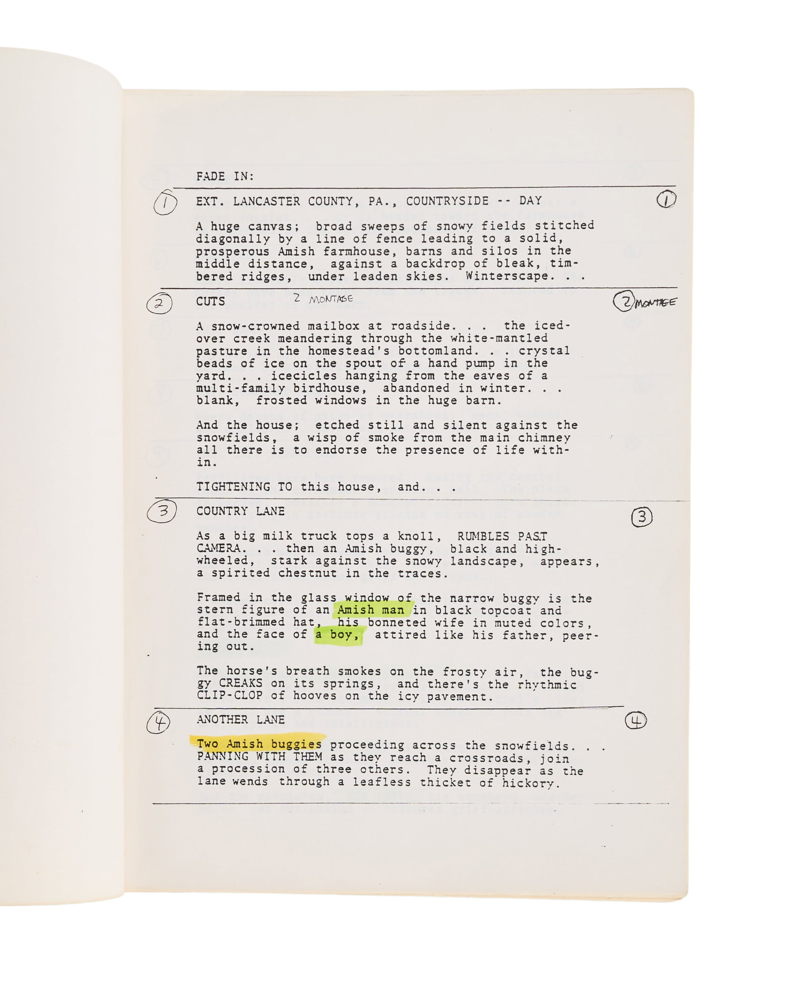 Witness | Production Script and Documents - 5