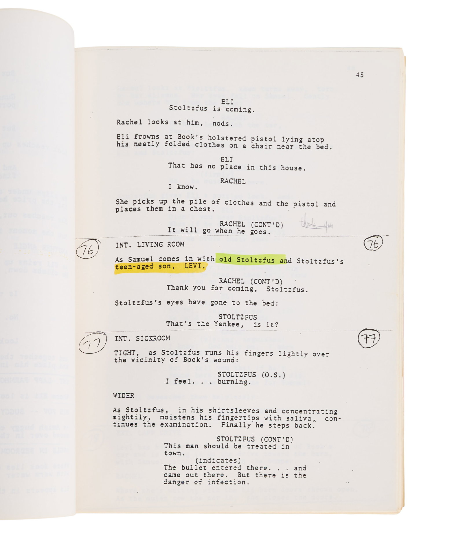 Witness | Production Script and Documents - 6