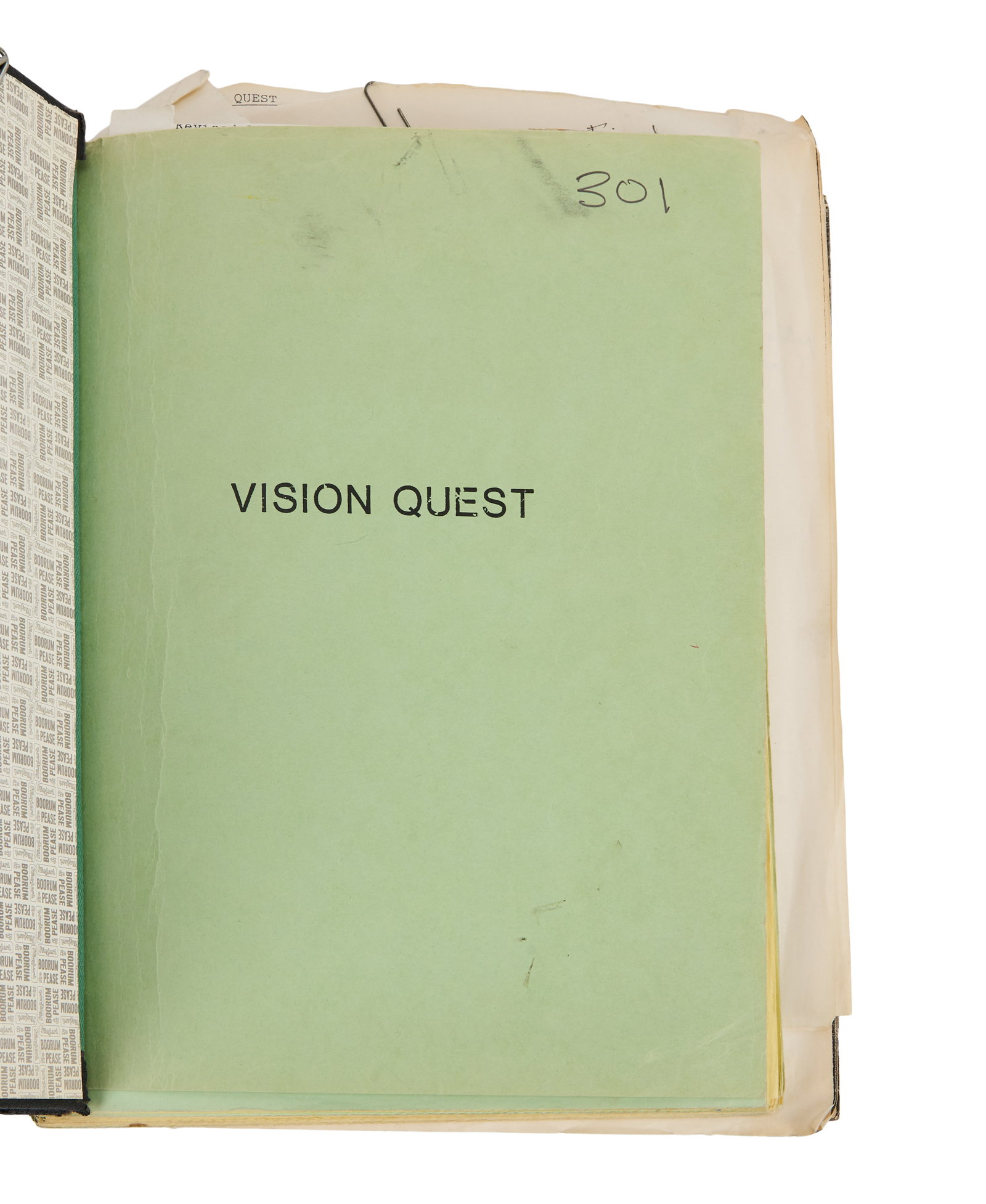 Vision Quest | Director's Annotated Production Script - 2