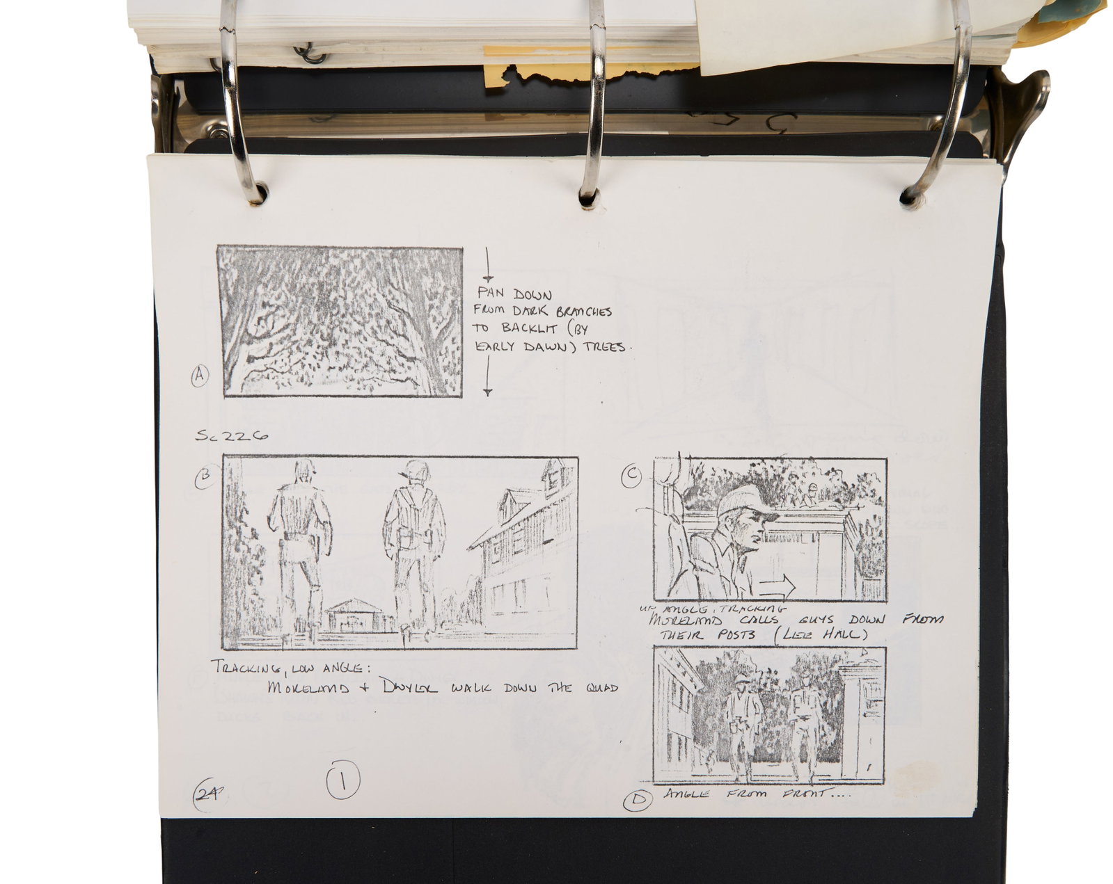 Taps | Director's Annotated Production Script with Storyboards Binder - 10