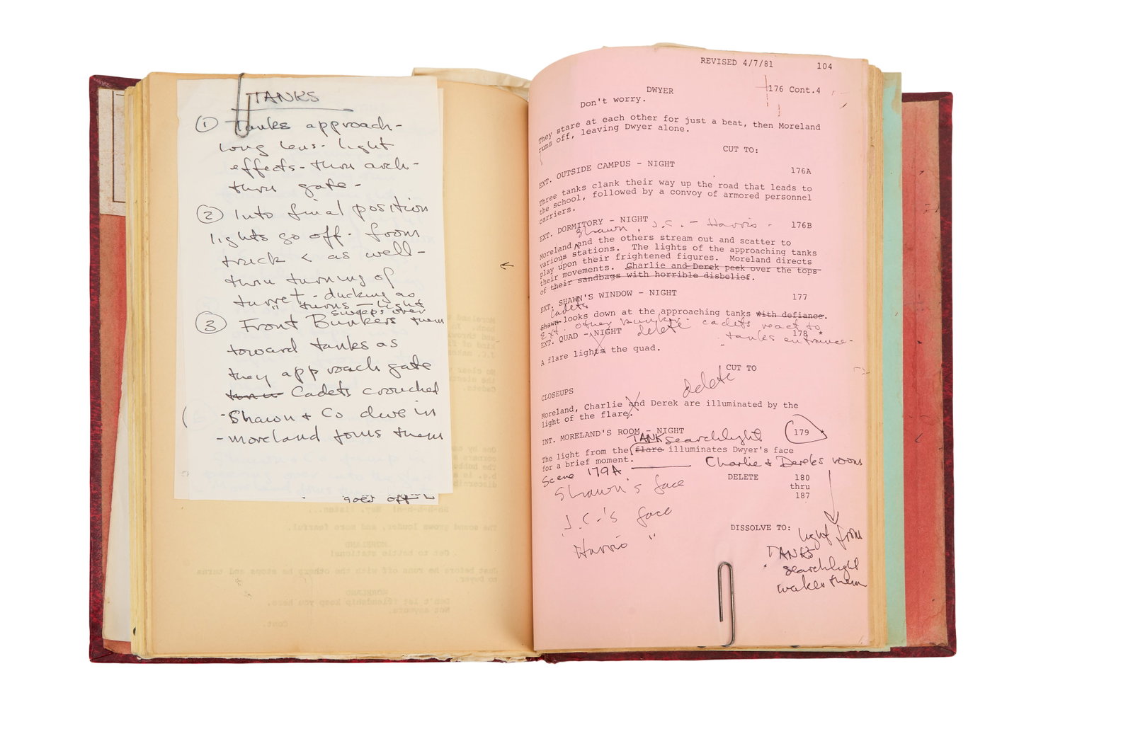 Taps | Director's Annotated Production Script with Storyboards Binder - 5