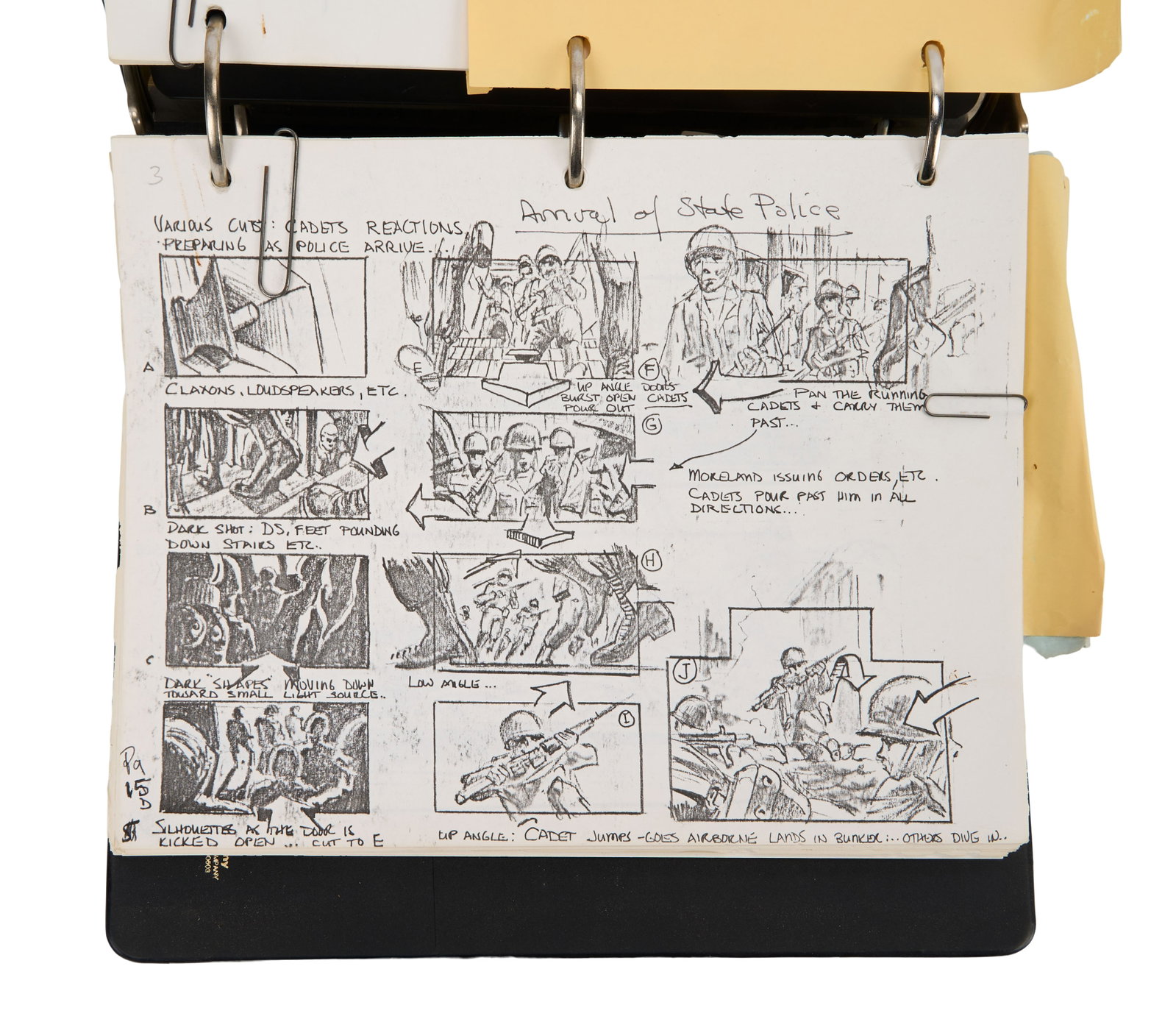 Taps | Director's Annotated Production Script with Storyboards Binder - 6