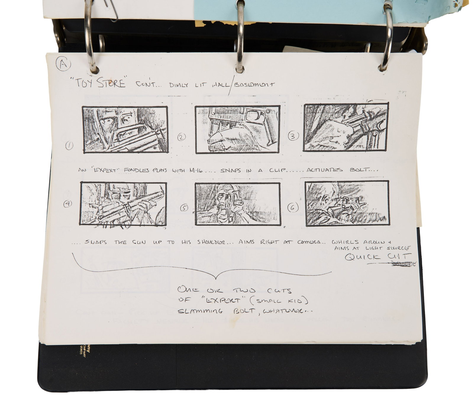 Taps | Director's Annotated Production Script with Storyboards Binder - 8