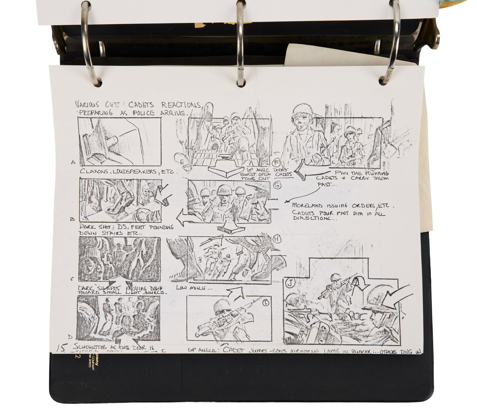 Taps | Director's Annotated Production Script with Storyboards Binder - 9