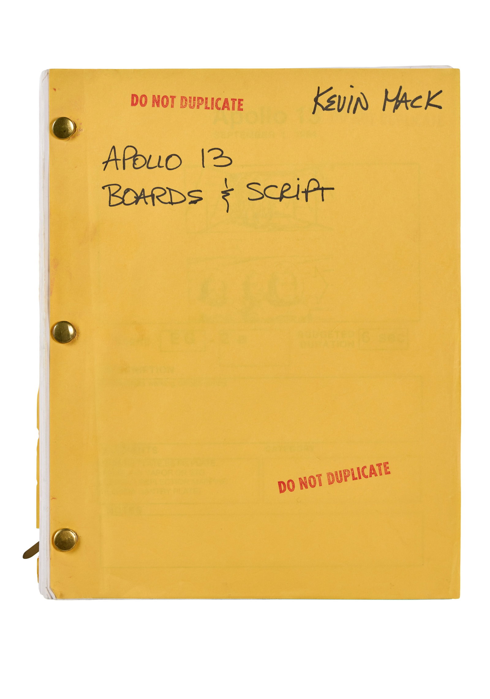 Apollo 13 | Production Script and Storyboards (1 of 3)