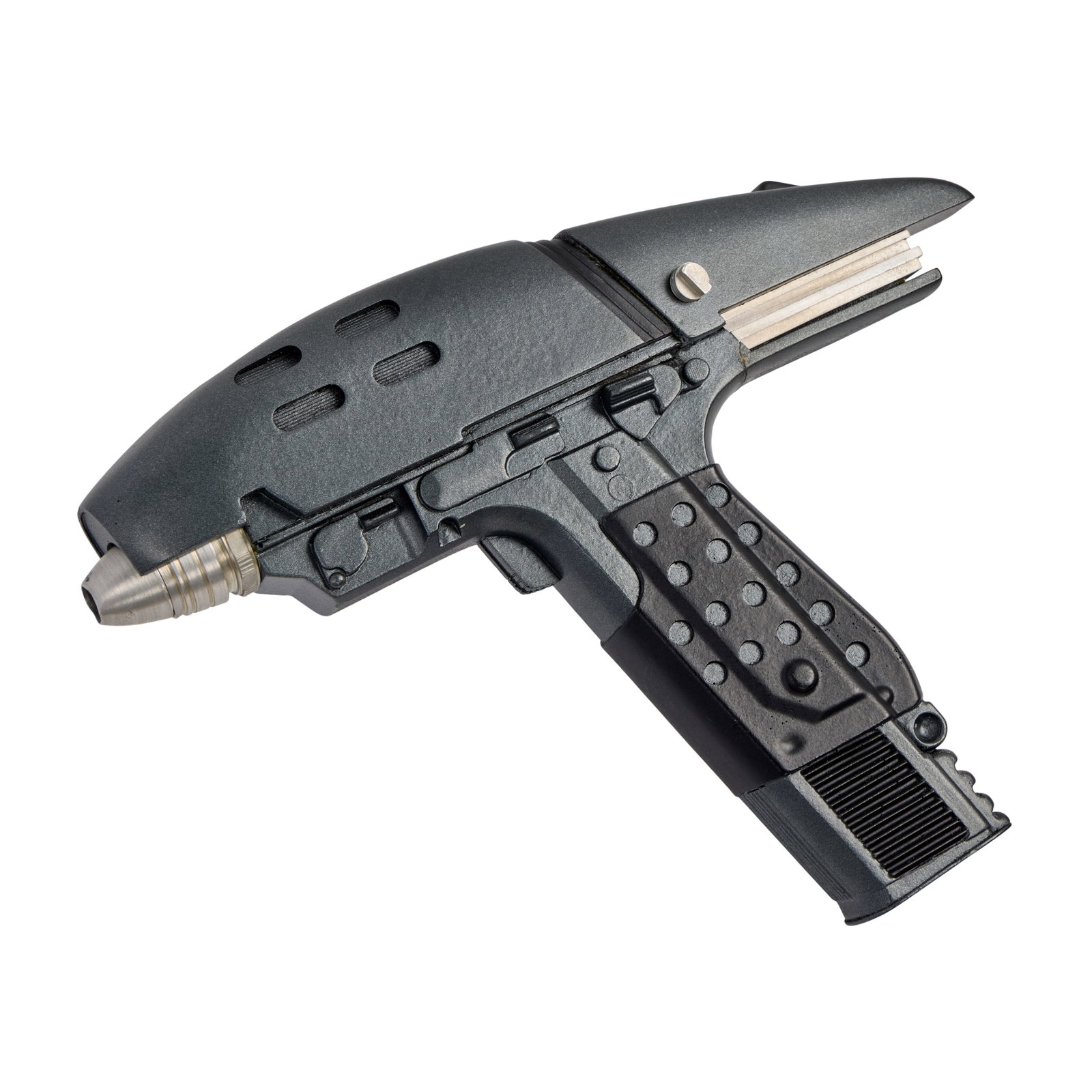 Star Trek VI: The Undiscovered Country | Ed Miarecki Assault Phaser Prop: An assault phaser prop from the production of Star Trek VI: The Undiscovered Country (Paramount Pictures, 1991). During the production of Star Trek VI: The Undiscovered Country, phaser props built for
