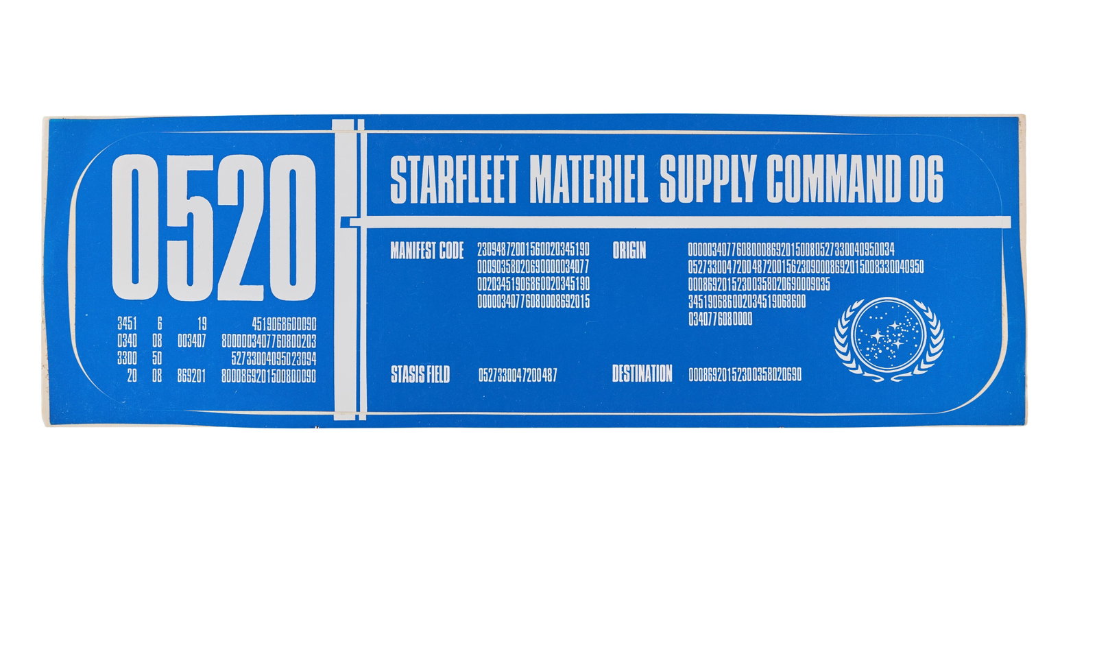 Star Trek: The Next Generation | Two Large Cargo Container Decals - 3