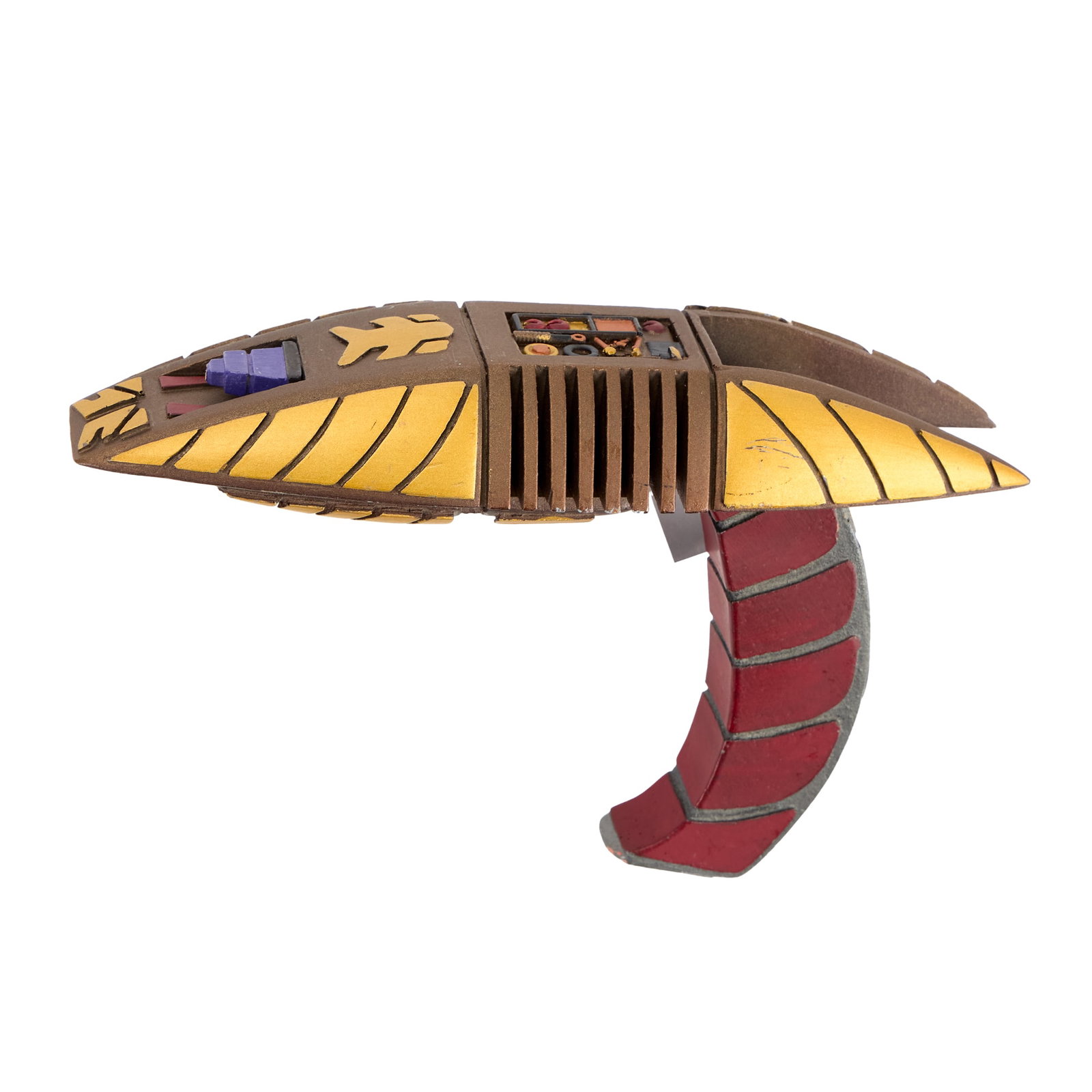 Star Trek: Deep Space Nine | Cardassian Disruptor Pistol Replica: A replica of the Cardassian disruptor pistol prop used on Star Trek: The Next Generation (Syndicated, 1987-1994) and, much more extensively, on Star Trek: Deep Space Nine (Syndicated, 1993-1999).