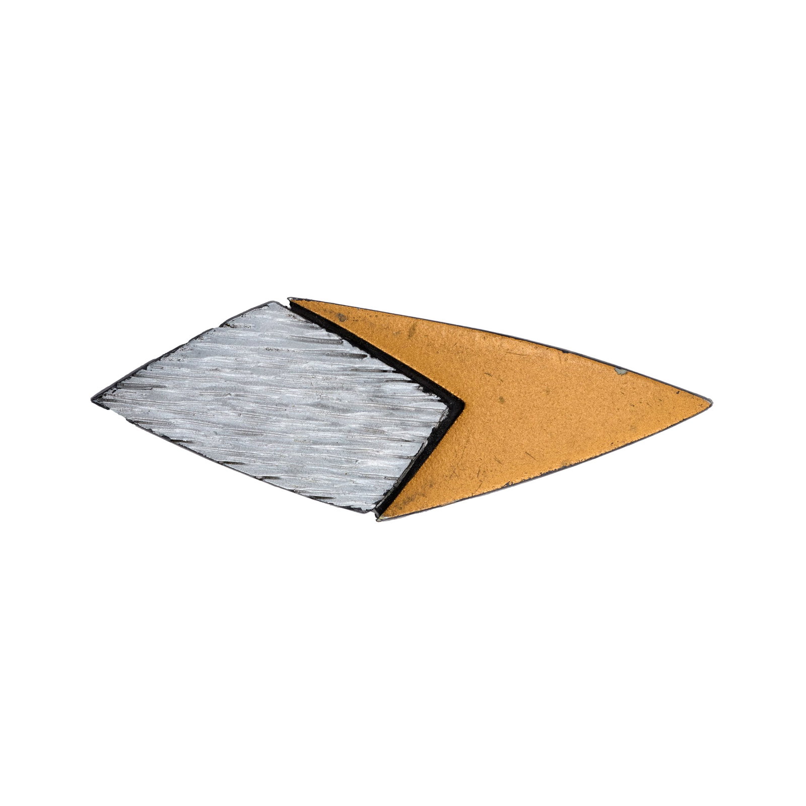 Star Trek: Voyager | Relativity Combadge Prop: A combadge prop from the production of "Relativity," a fifth season episode of Star Trek: Voyager (UPN, 1995-2001), which first aired on May 12, 1999. In the episode, combadges of this style were