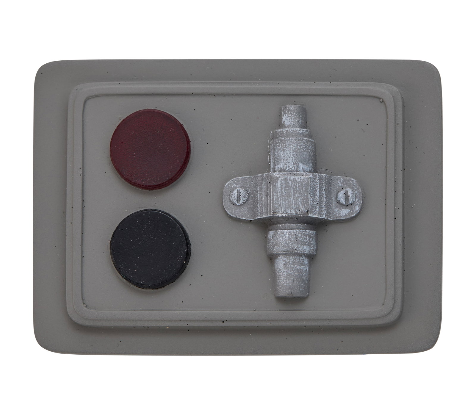 The Mandalorian | New Republic Officer Badge Prop: A New Republic officer badge prop from the production of The Mandalorian (Disney Plus, 2019-2023). Created by filmmaker Jon Favreau, this Star Wars spin-off series chronicles the adventures of Din Dja