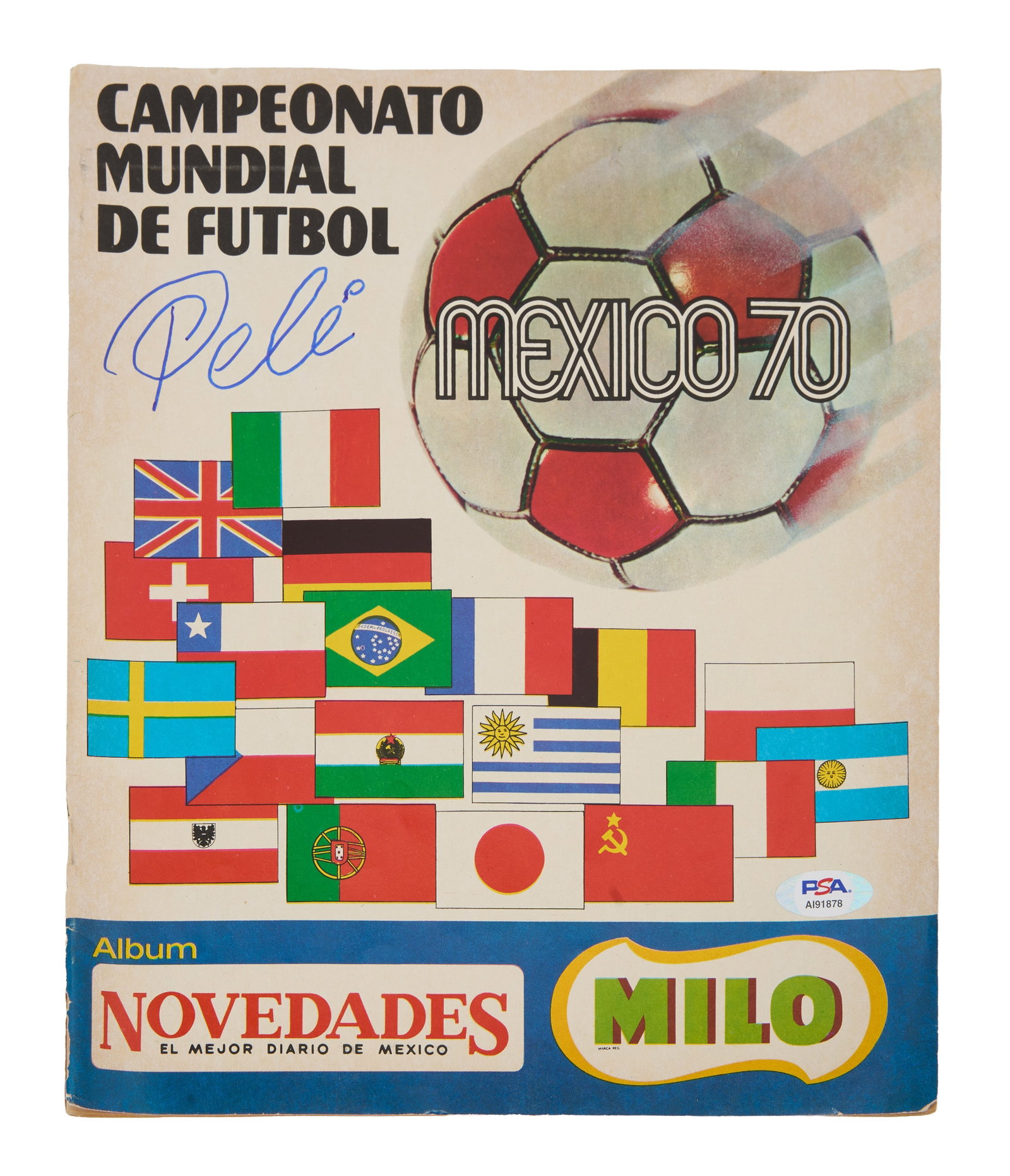 Pele | Signed 1970 Mexico ?World Cup? Program (PSA) (1 of 6)