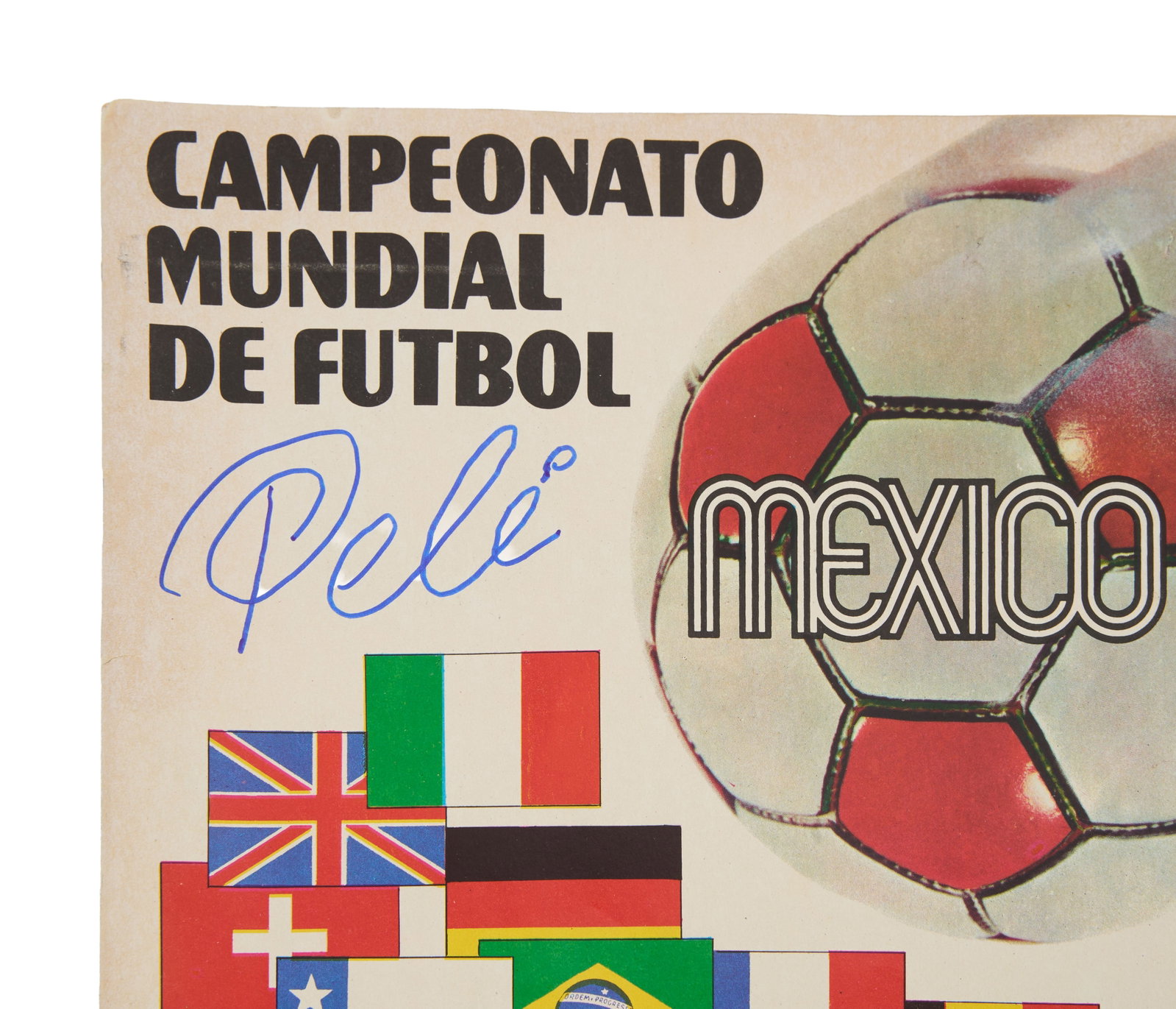 Pele | Signed 1970 Mexico ?World Cup? Program (PSA) - 2