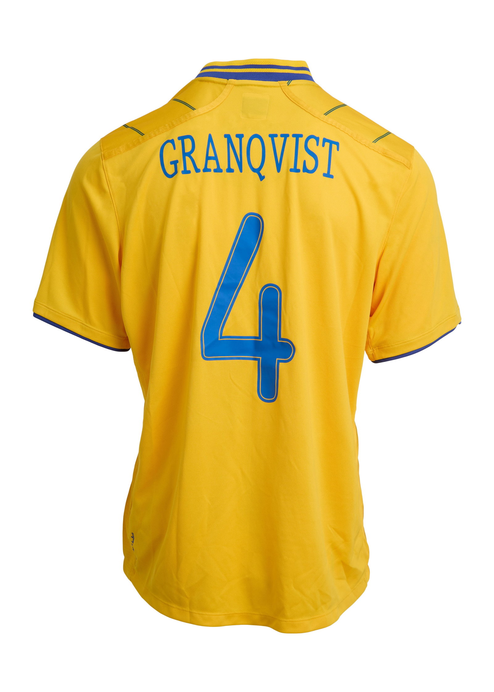 Andreas Granqvist | Match-Worn 2012 Sweden vs. Brazil Jersey (MEARS) (1 of 4)