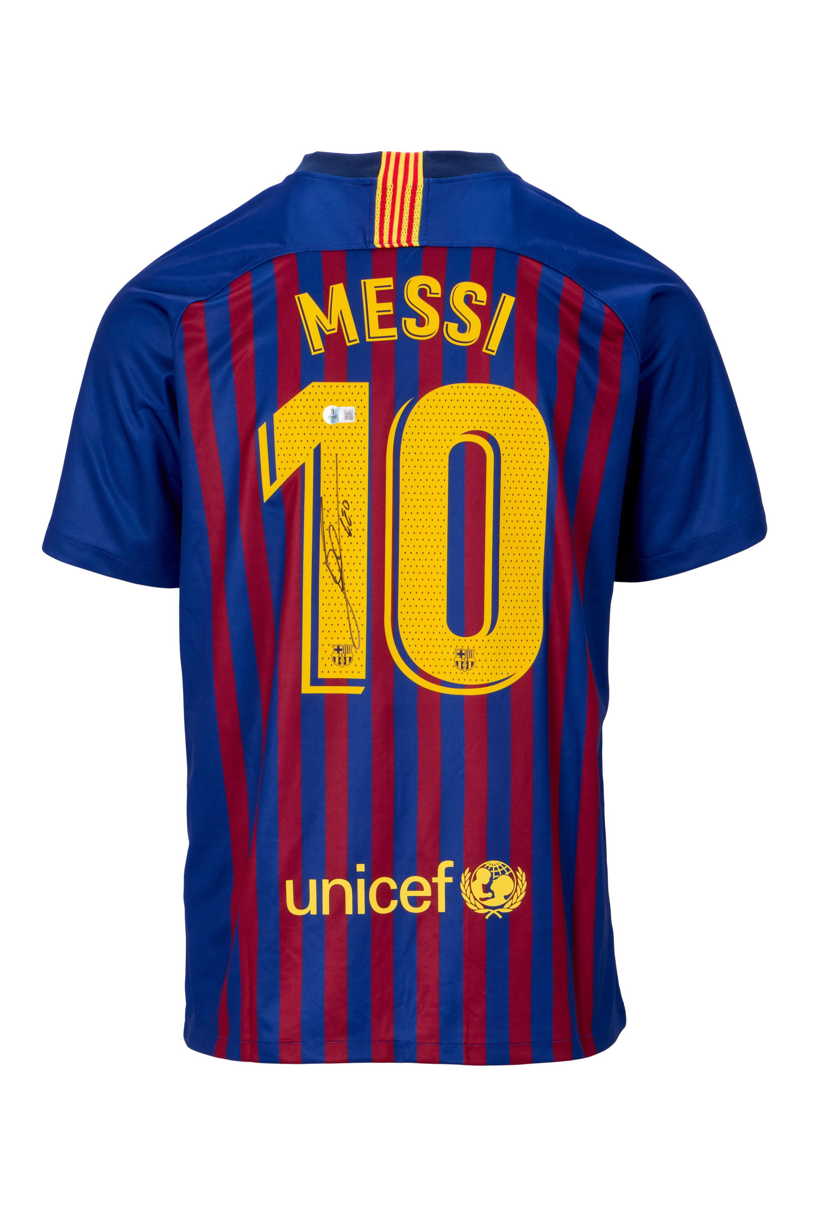 Lionel Messi | Signed Barcelona Commemorative Jersey (Beckett) (1 of 5)