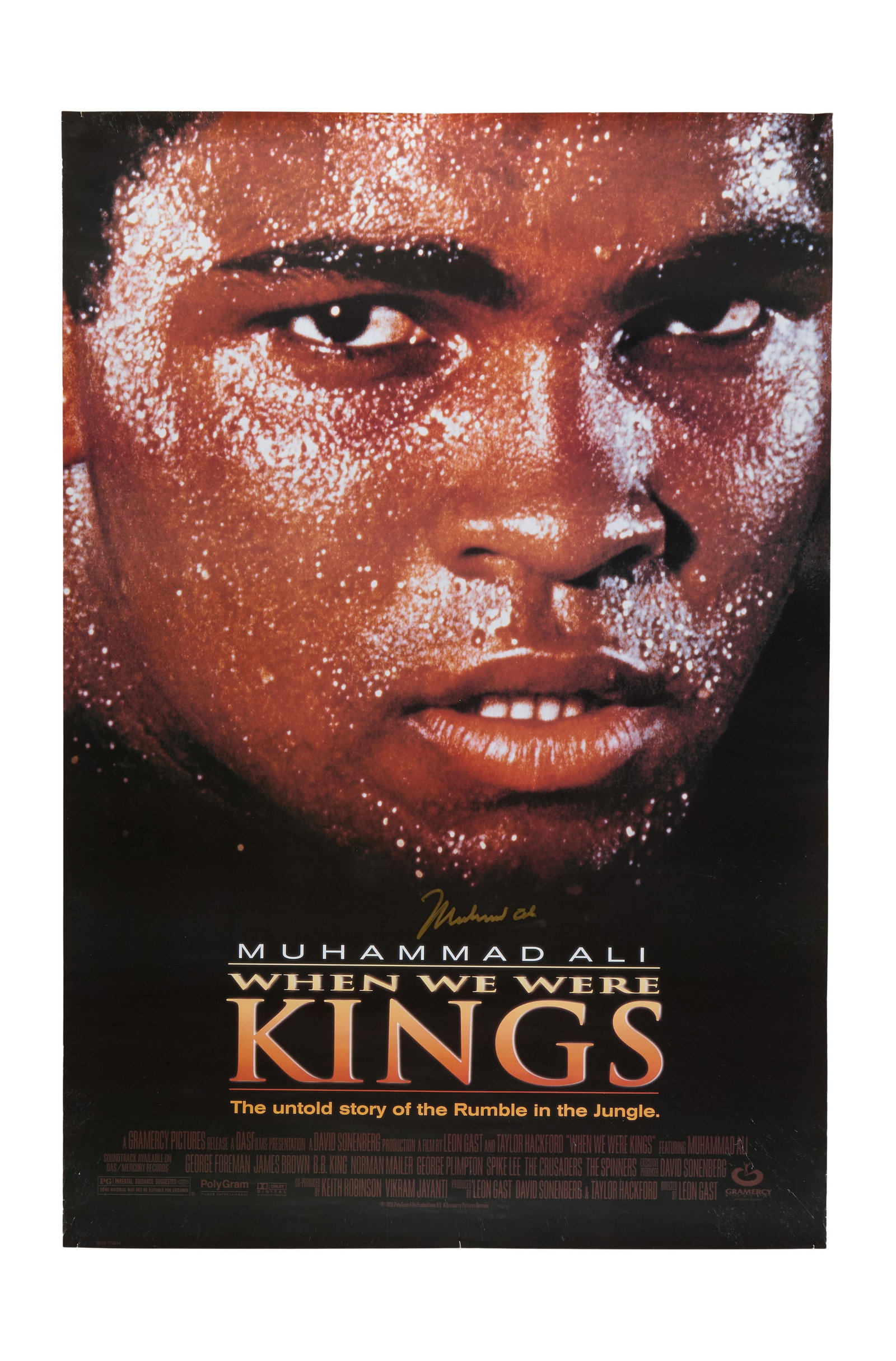 Muhammad Ali | Signed 1998 ?When We Were Kings? Film Poster (1 of 4)