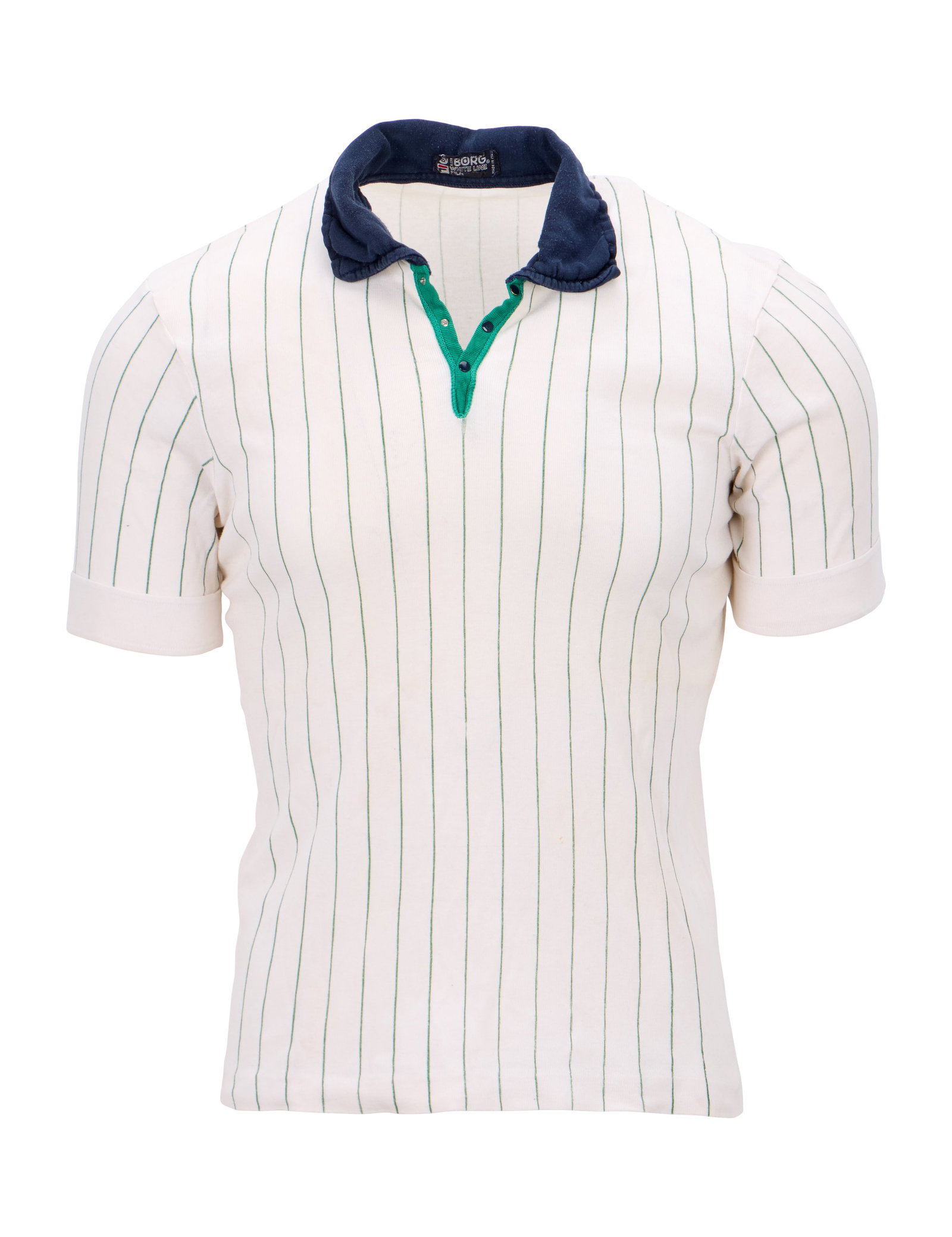 Bjorn Borg | Vintage Fila Tennis Shirts (3): Three vintage Fila brand polo-style tennis shirts, two from the Bjorn Borg signature line (size 40, 42, and 44), all previously owned by Borg. PROVENANCE From The Collection of Lennart Bergelin's Son