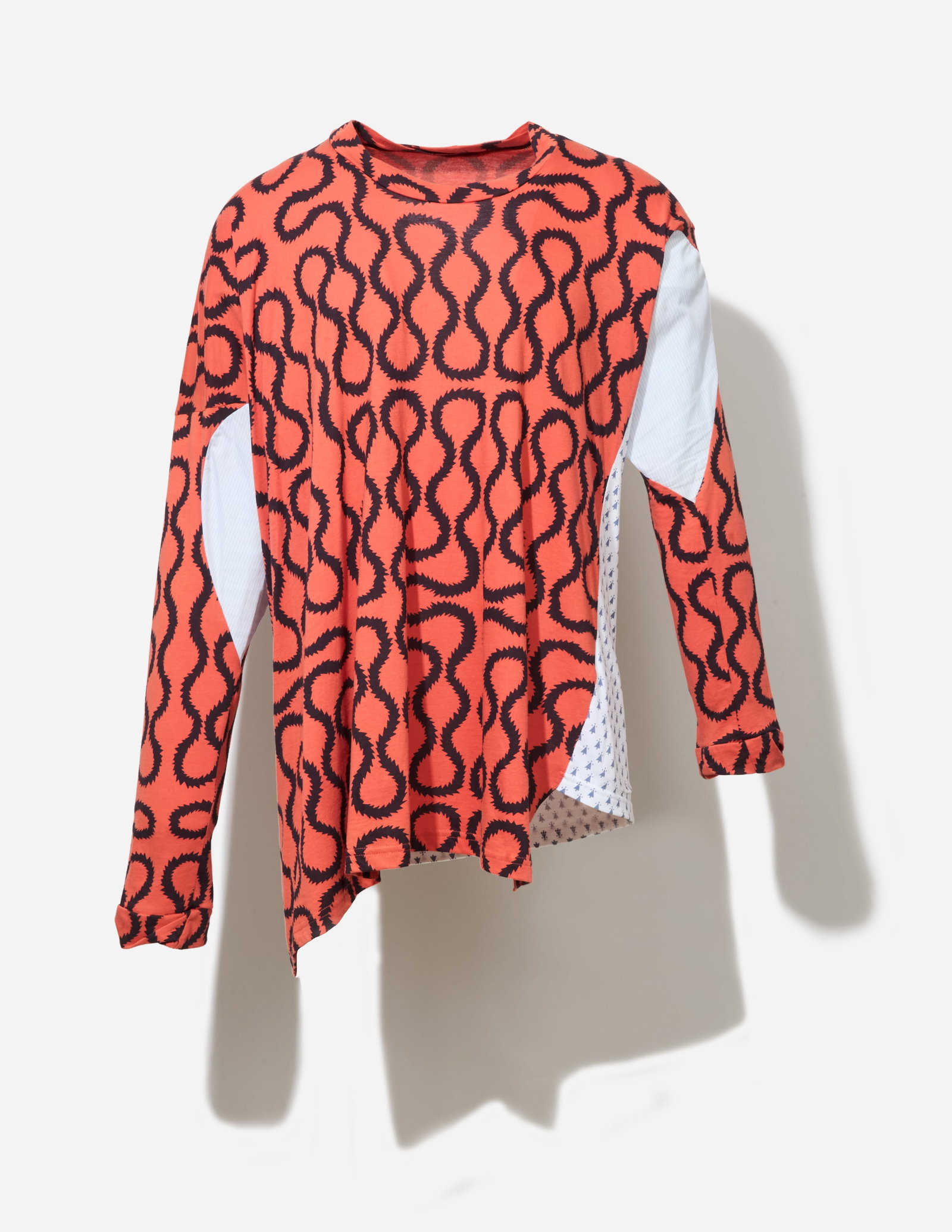 Boy George | 2016 Photo Worn Westwood Worlds End Pattern Shirt (With Images): This is a photo-worn cotton patterned top designed by Vivienne Westwood's Worlds End label, from the collection of Boy George. The shirt was part of the Fall 2014 collection and features Vivienne