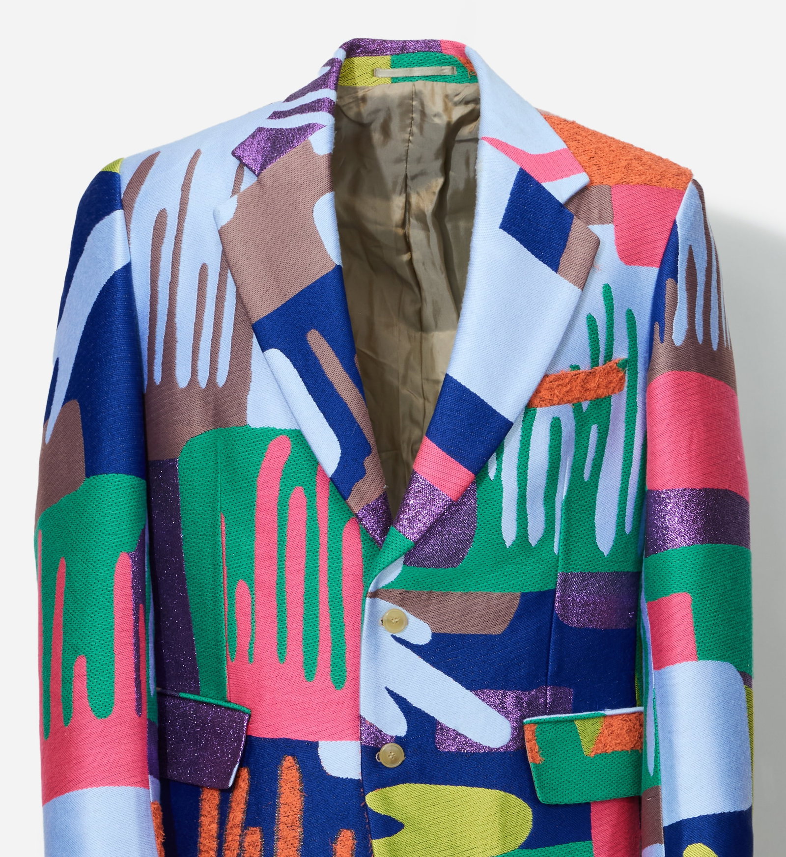 Boy George | 2019 Fall Walter Van Bierendonck Multicolor Patchwork Jacket - 2