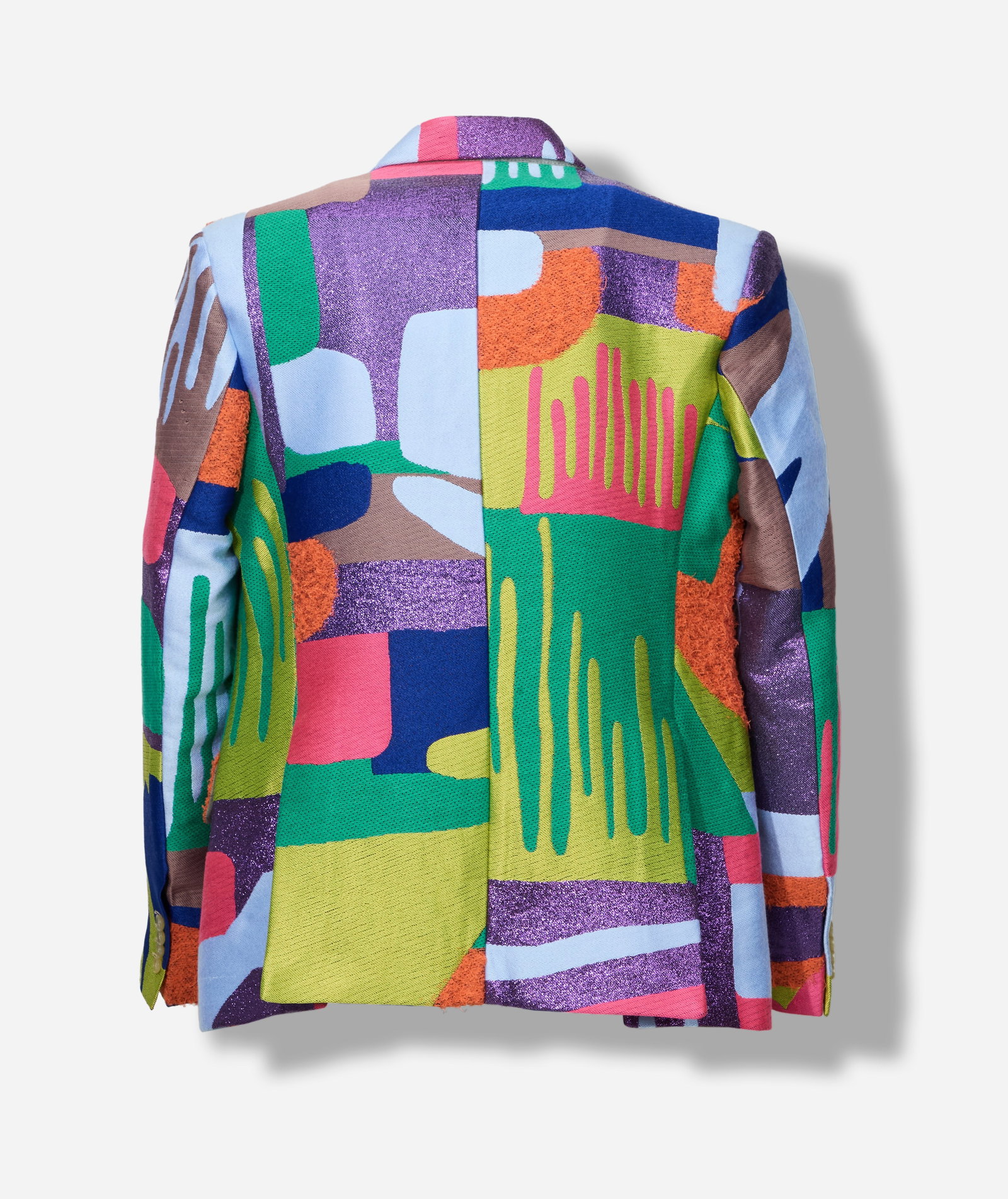 Boy George | 2019 Fall Walter Van Bierendonck Multicolor Patchwork Jacket - 3