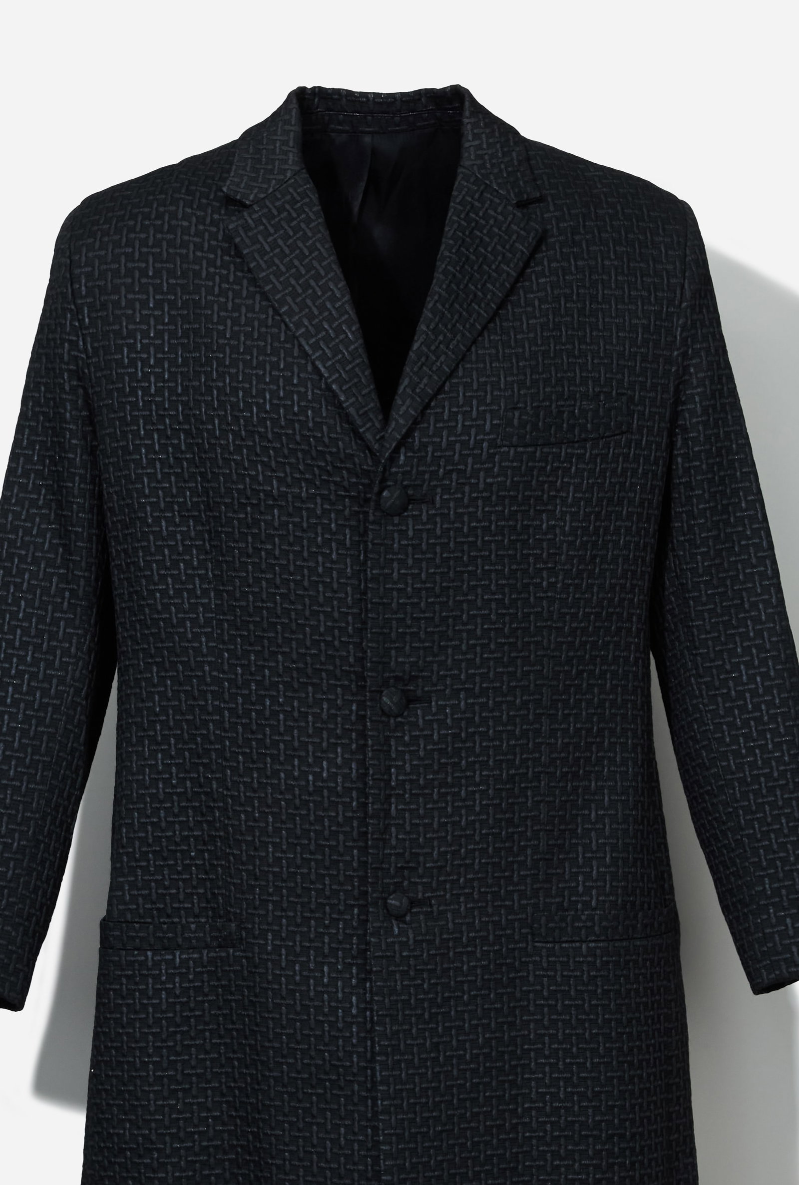 Boy George | Black Geometric Pattern Coat - 2